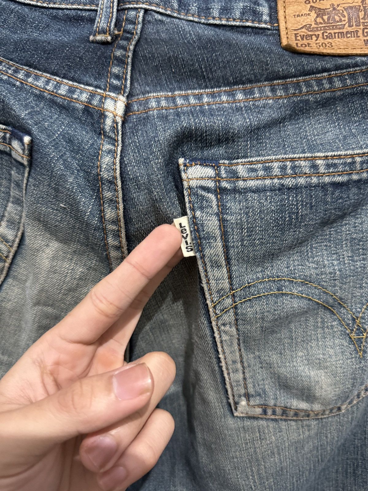 Levi's Vintage Clothing Rare Vintage Levi’s 503 XX Redline Selvedge Jeans Size US 29 - 9 Thumbnail