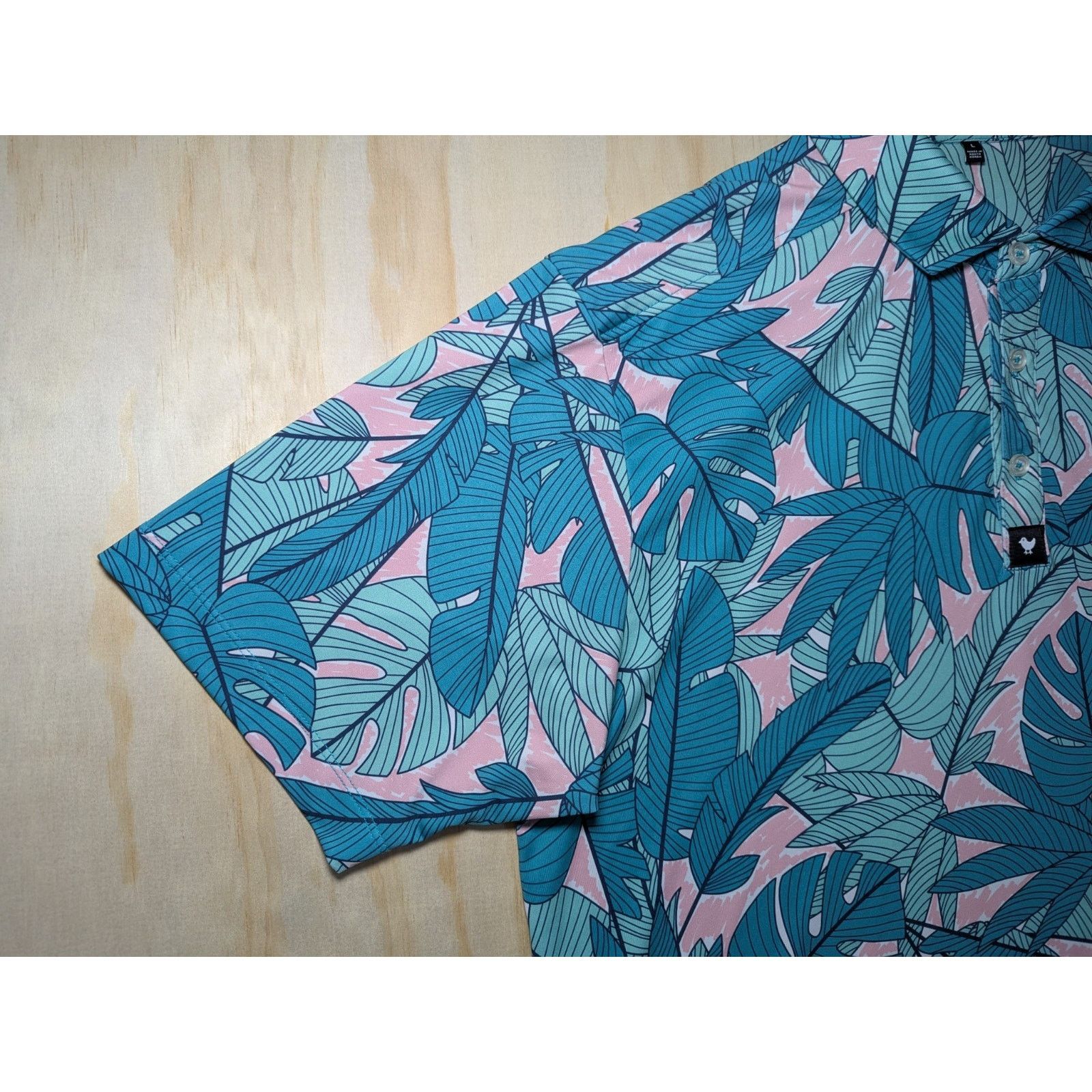 Bad Birdie Bad Birdie Men’s Large Golf Polo Shirt Floral Design Size US L / EU 52-54 / 3 - 5 Thumbnail