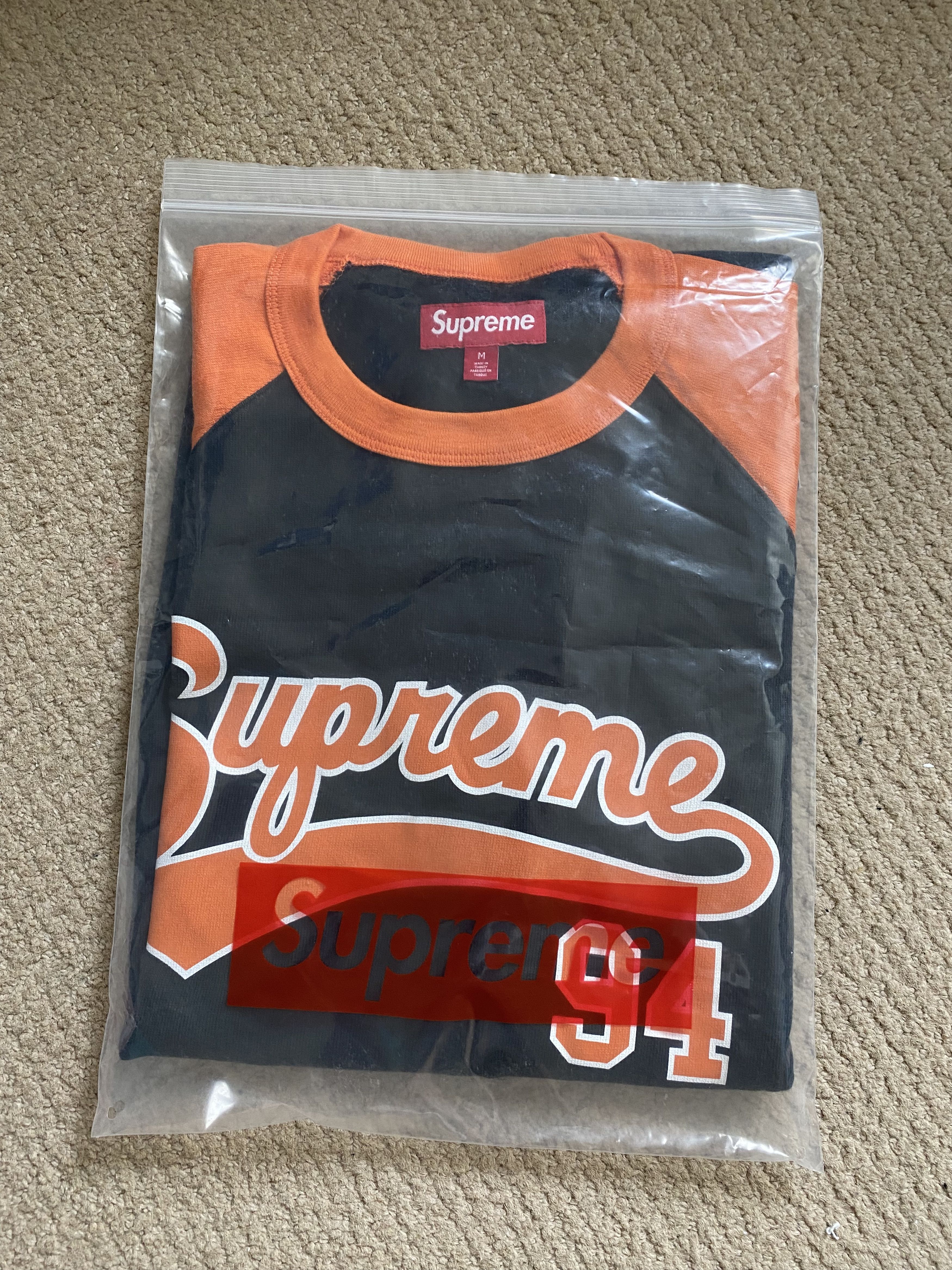 Supreme Supreme stripe raglan l/s top | Grailed