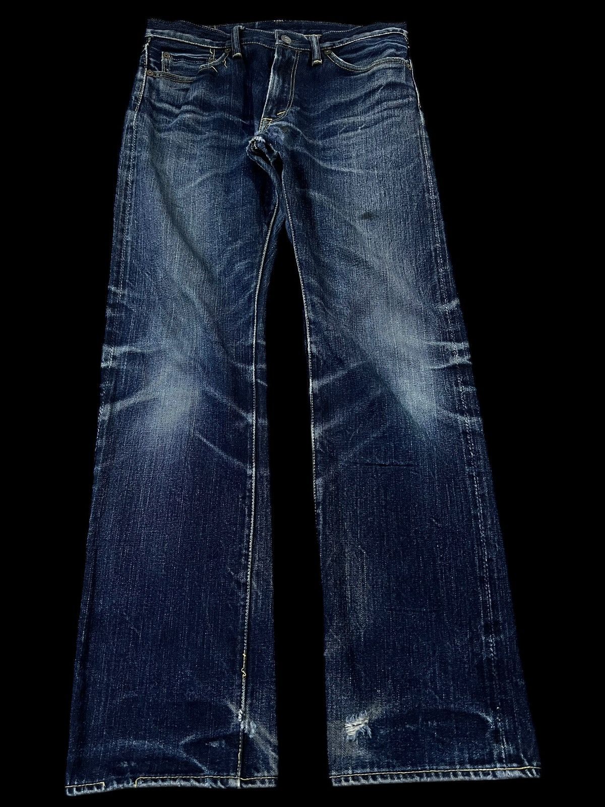 Japanese Brand × The Flat Head × Vintage VINTAGE THE FLAT HEAD DISTRESSED SELVEDGE JEANS Size US 29 - 1 Thumbnail