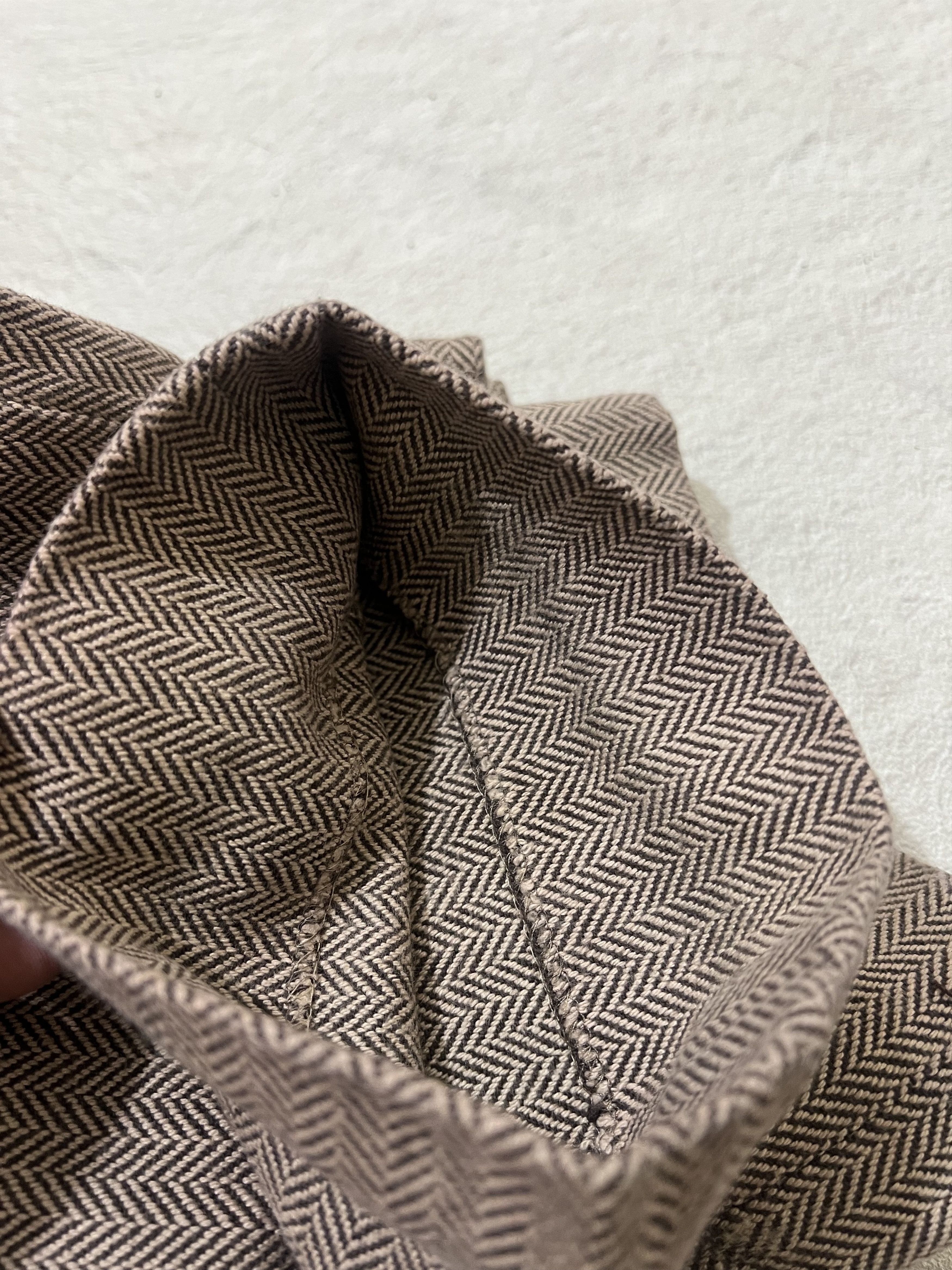 Japanese Brand 2000s Bape Busy Work Wool Herringbone Pants Size US 30 / EU 46 - 7 Thumbnail