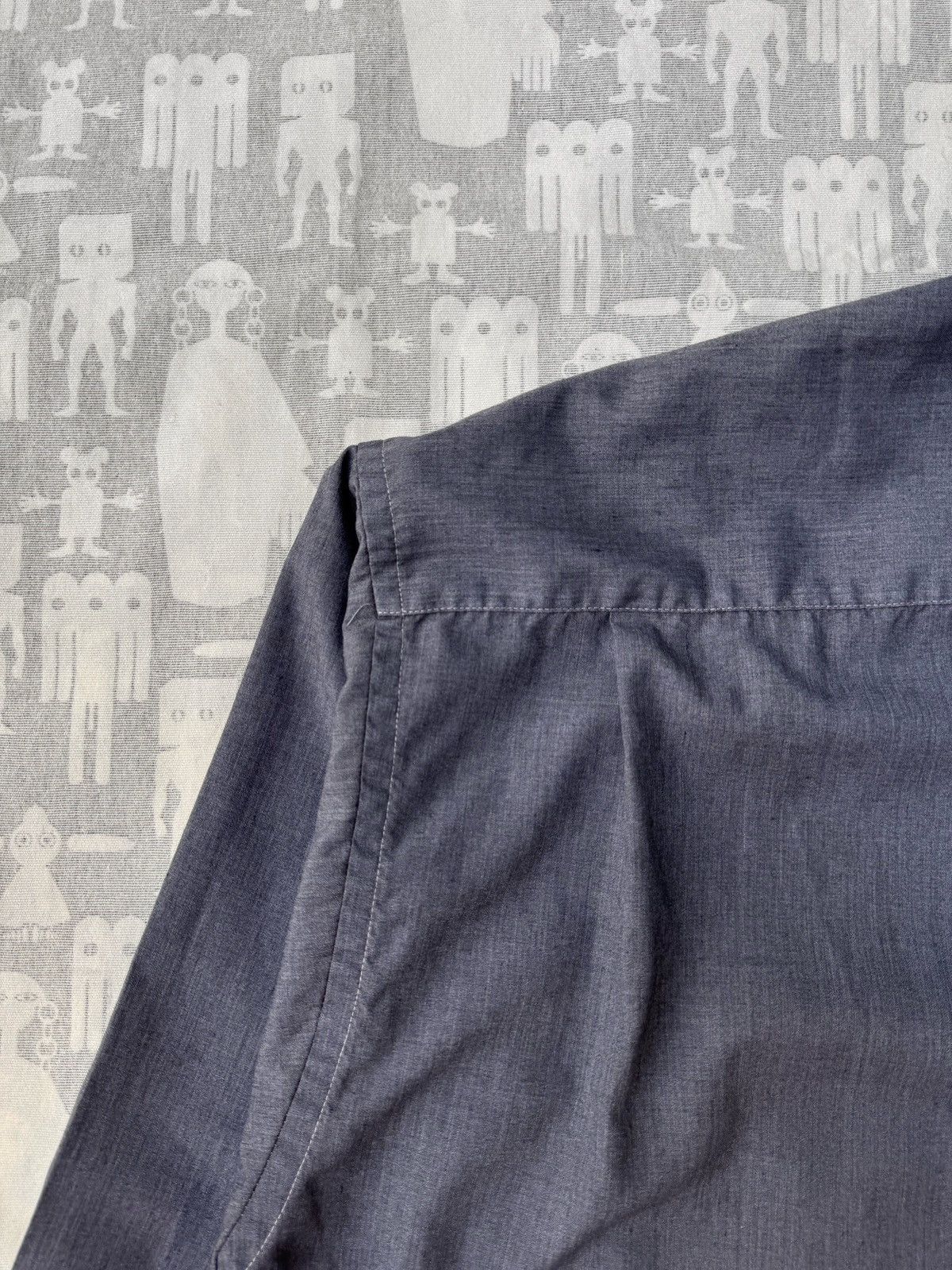 Maison Margiela Maison Martin Margiela SS03 Artisanal Grey Docking Shirt Size US M / EU 48-50 / 2 - 5 Thumbnail