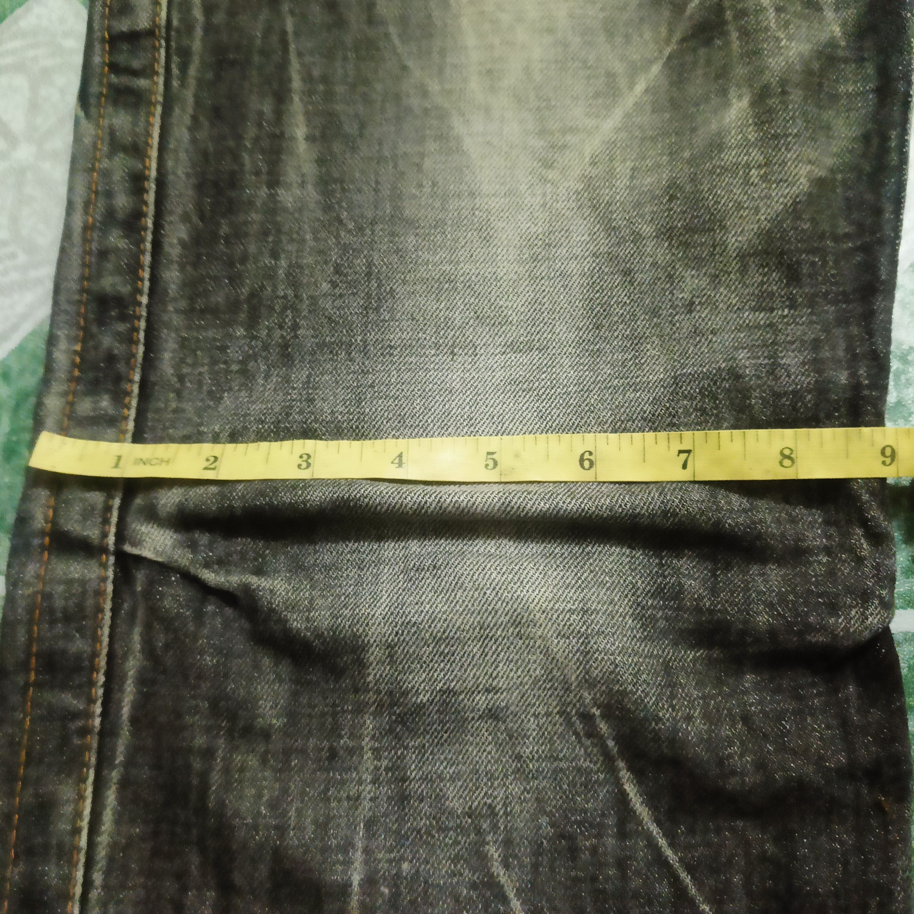 Who Decides War Japanese Black Jeans Oniarai Flared Jeans Distressed Size US 31 - 25 Thumbnail