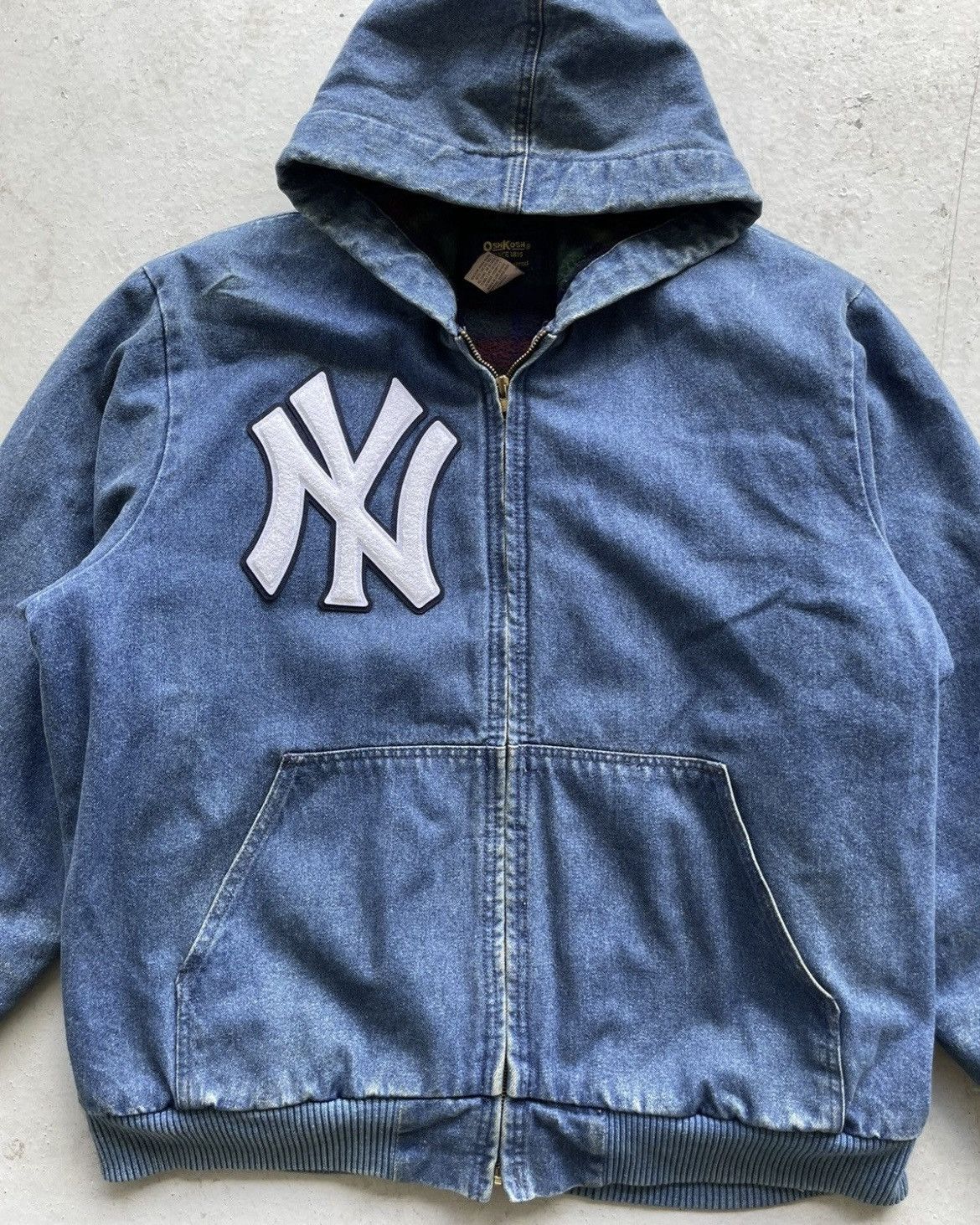 Carhartt × Vintage Vintage Rare 90's Boxy Denim Carhartt Style Work Jacket Size US L / EU 52-54 / 3 - 3 Thumbnail