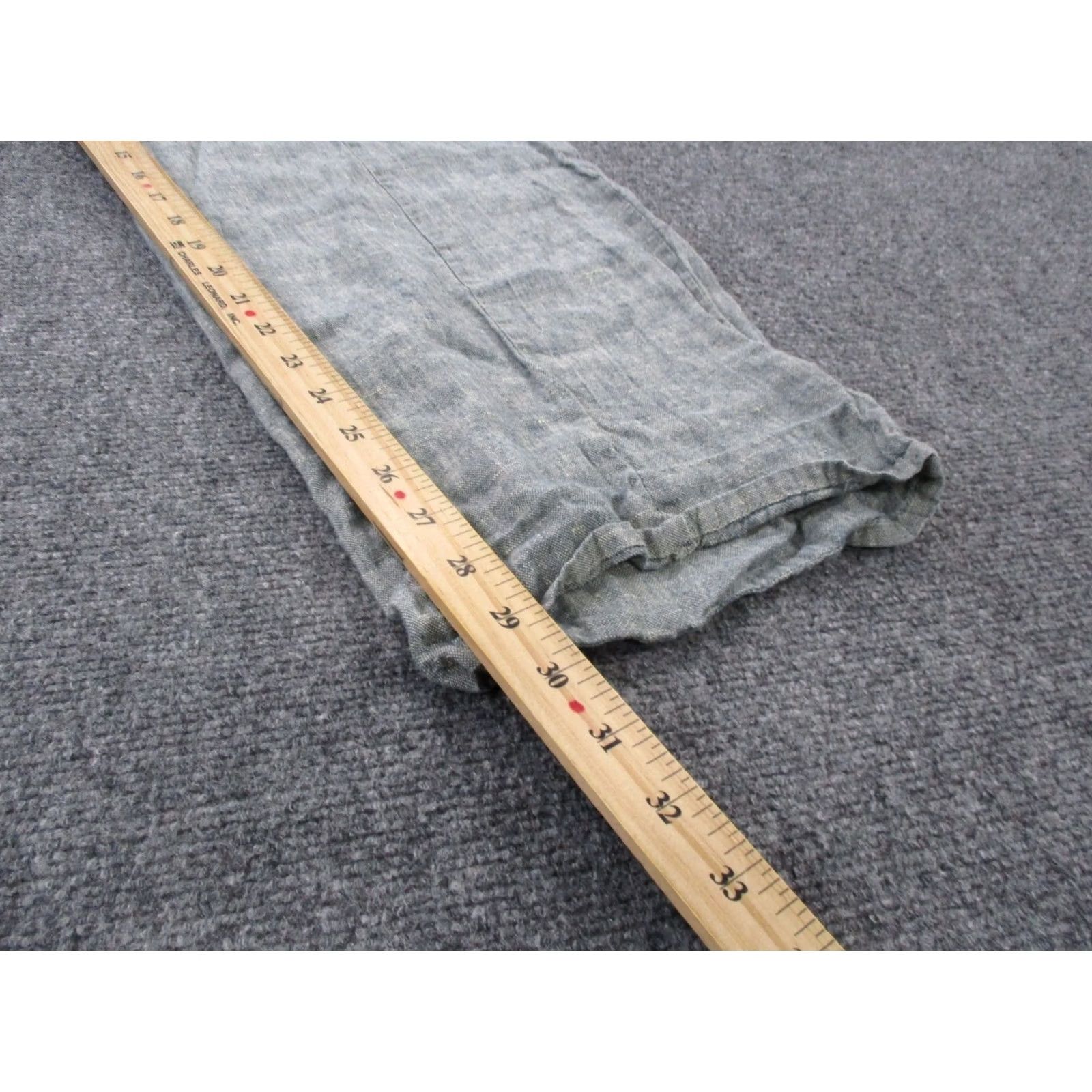 FLAX FLAX Linen Joggers Womens XS Petite Green Blue Wide-Leg Lightweight Pockets Yoga Running Knit Pants Size 26" / US 2 / IT 38 - 4 Thumbnail