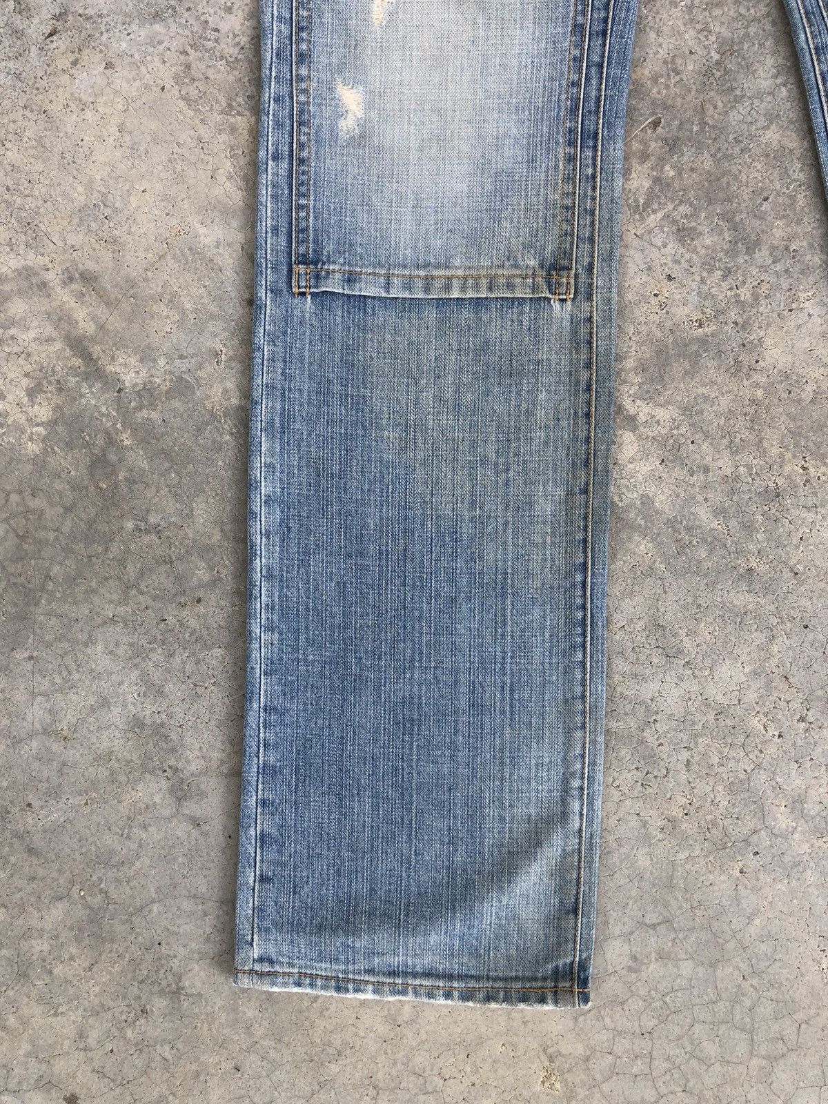 PPFM Japanese PPFM Double Waist Distressed Jeans Size US 33 - 6 Thumbnail