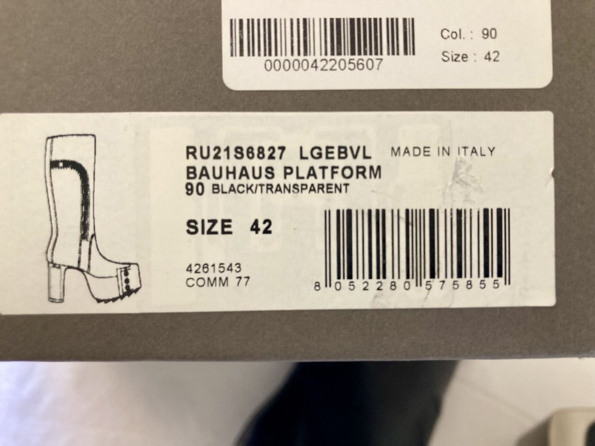 Rick Owens NEVER WORN / RIck Owens Black Bauhaus Platform Boots Size US 9 / EU 42 - 13 Thumbnail