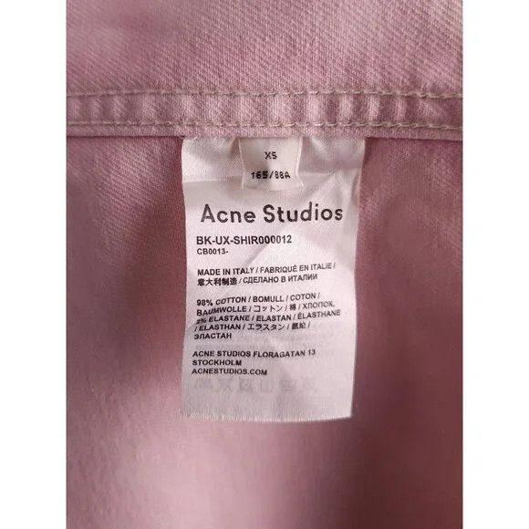 Acne Studios Acne Studios Panelled Denim Overshirt XS Mens Jacket Pink Size US XS / EU 42 / 0 - 12 Thumbnail