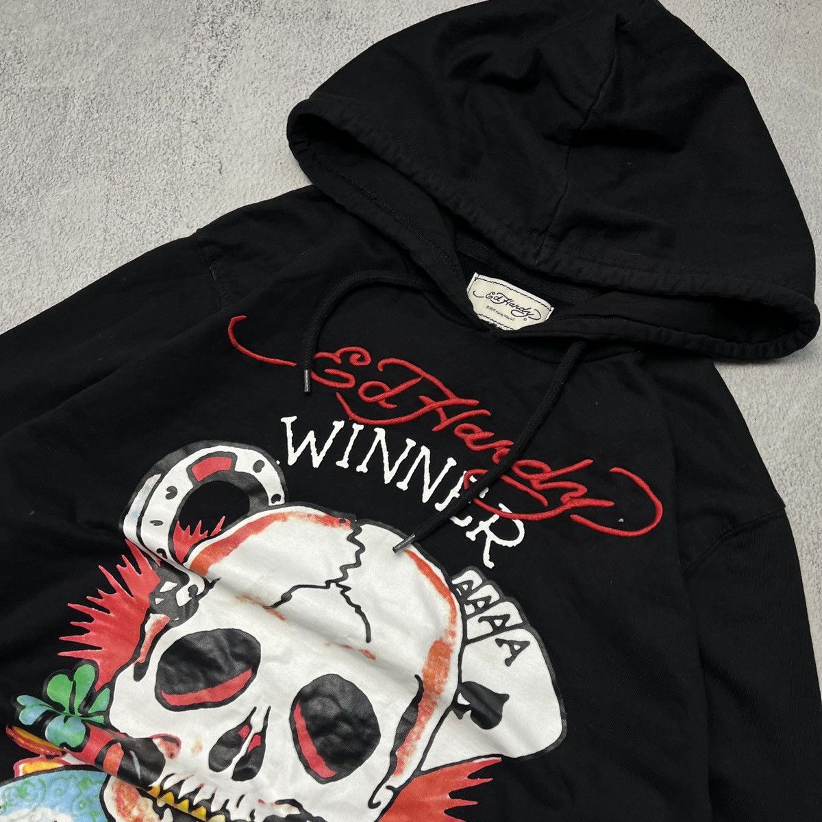 Christian Audigier × Ed Hardy × Vintage Y2K vintage Ed Hardy Crazy 💀SKELETON💀 hoodie Size US M / EU 48-50 / 2 - 3 Thumbnail