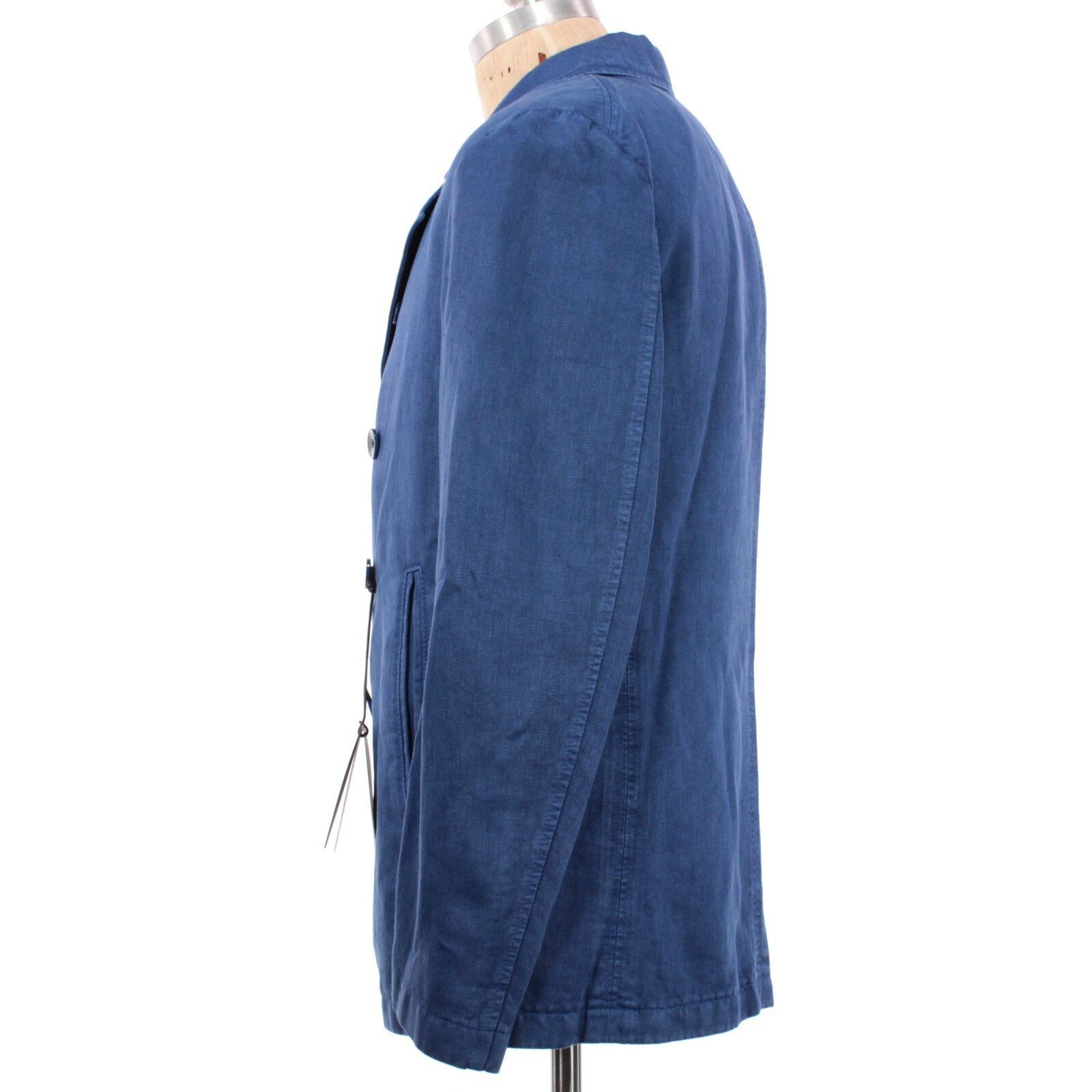 Boglioli Boglioli Coat Size S US In Blue Linen Blend Size US S / EU 44-46 / 1 - 4 Thumbnail