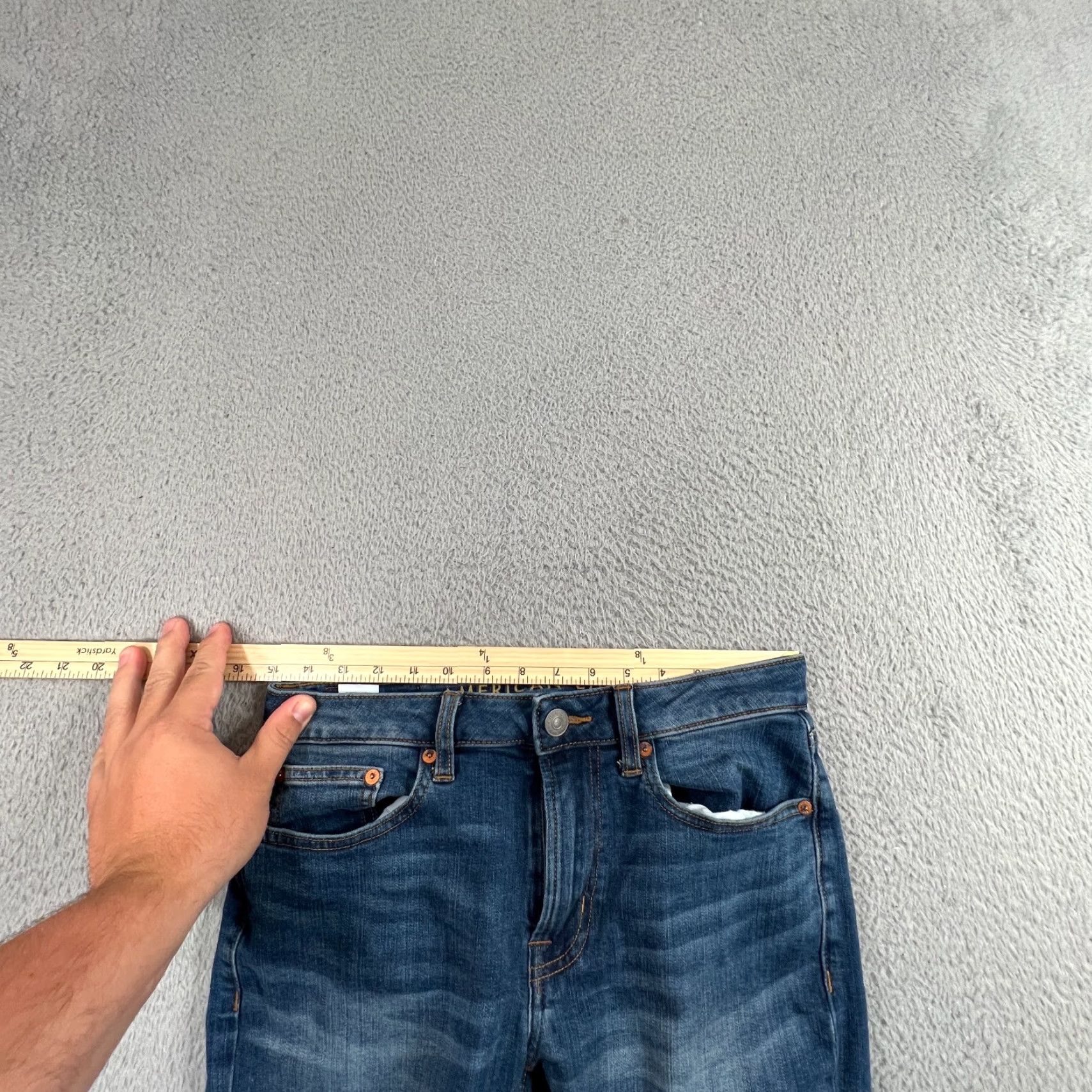 American Eagle Outfitters VINTAGE? No. American Eagle Outfitters Jeans Men Slim Straight 5-Pocket Denim 29x30 Blue Dark Stretch Regular Inseam 30 Men’s Jeans Size US 29 - 4 Thumbnail