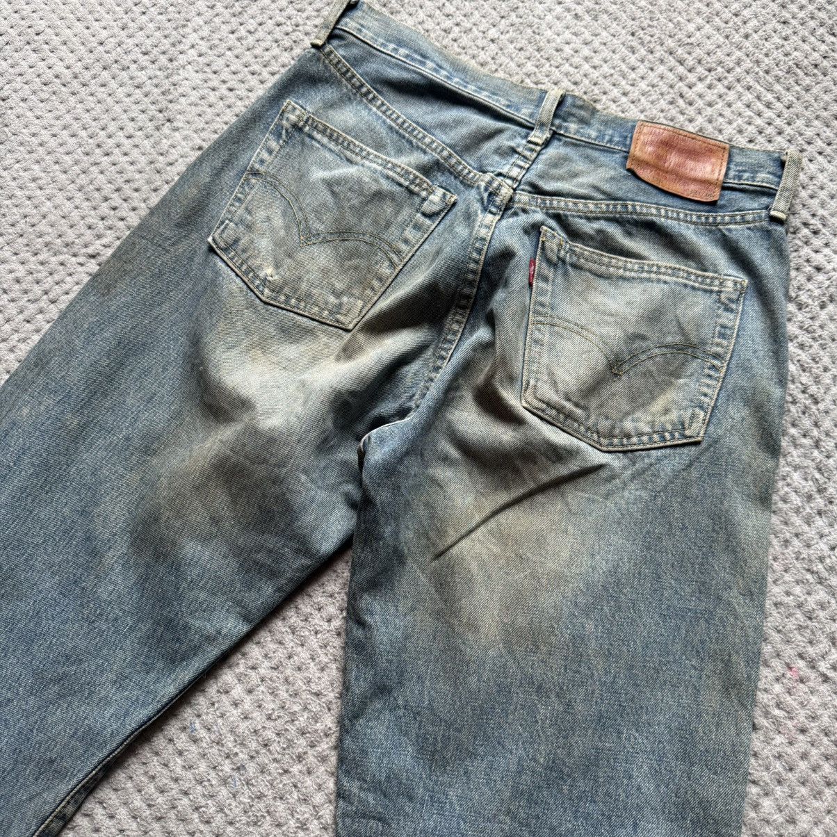 Levi's Vintage Clothing Levis E 503 B-XX 1996 Distressed Selvedge 1970 Aging Denim Size US 32 / EU 48 - 6 Thumbnail