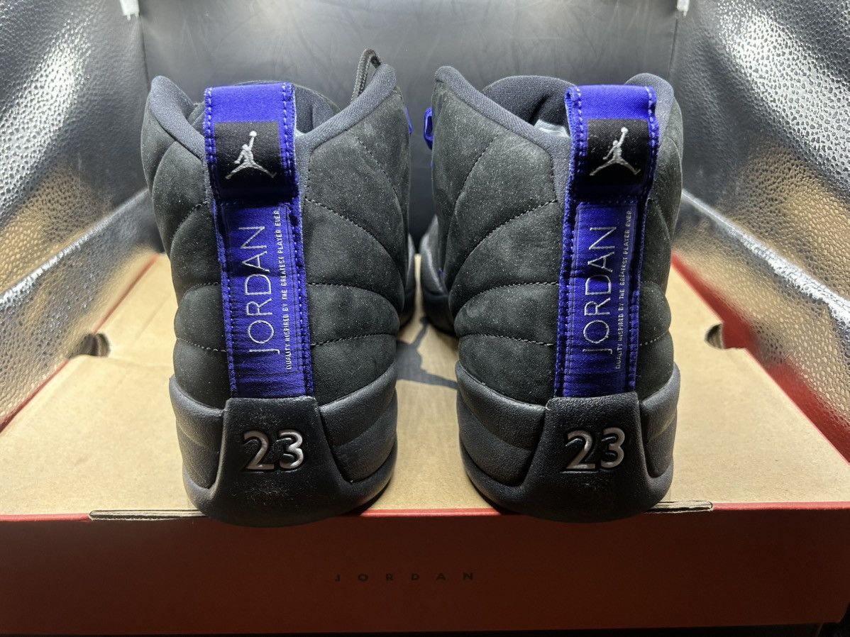 Jordan Brand Jordan 12 Retro Black Dark Concord Size US 13 / EU 46 - 5 Thumbnail