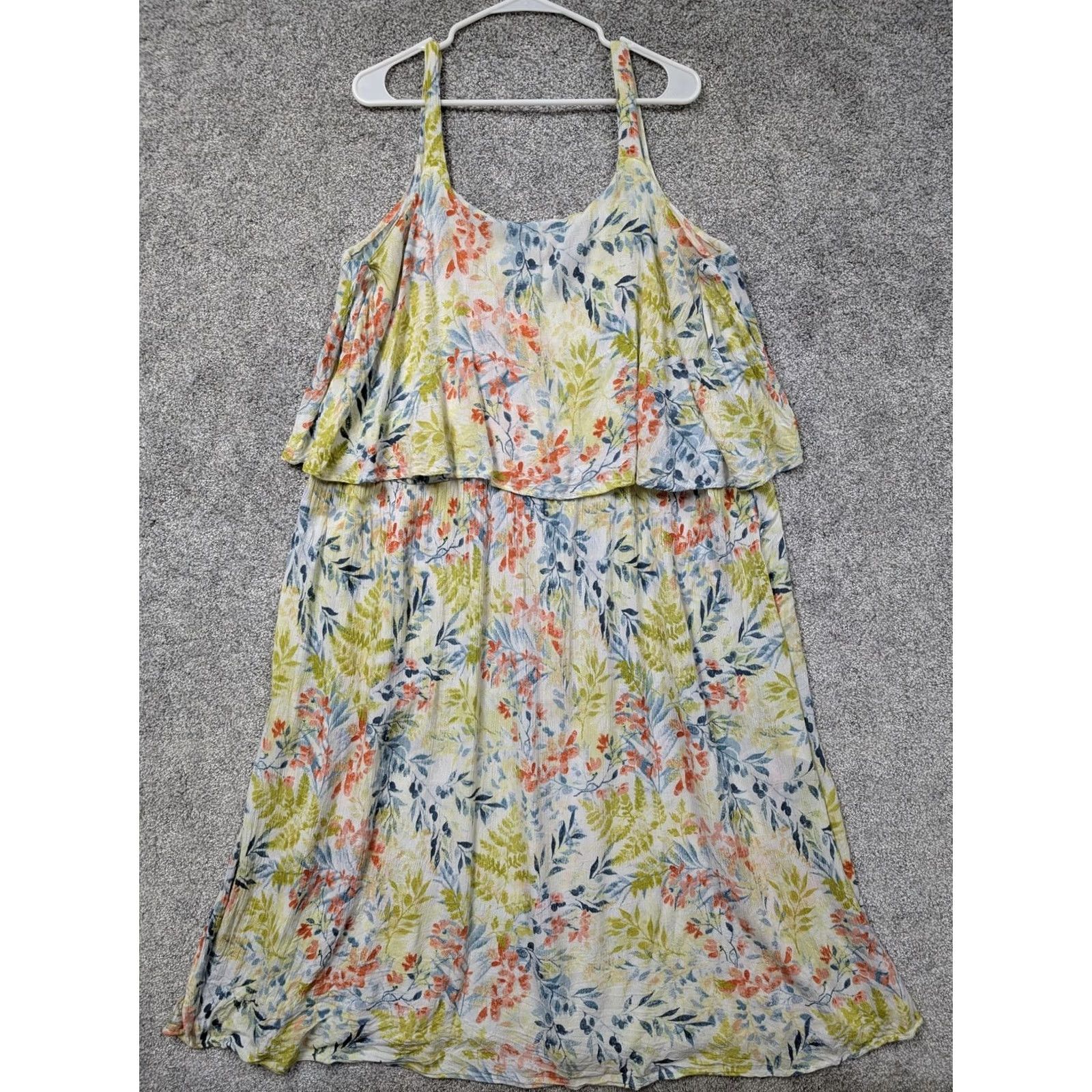 Vintage VINTAGE Woman Within Sundress 1X Plus Floral Boho Chic Cottagecore Summer Vacation Flowy Size XL / US 12-14 / IT 48-50 - 2 Thumbnail