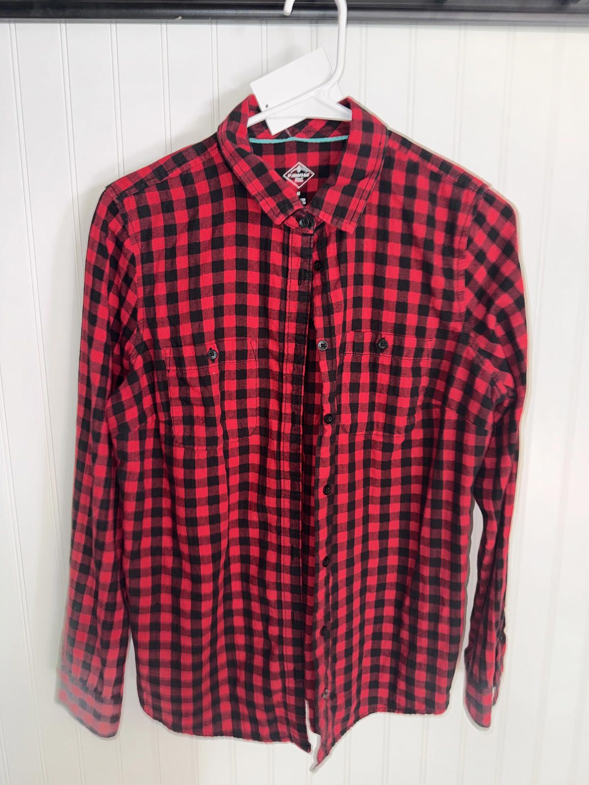 St. Johns Bay St John's Bay Red and Black Checkered Flannel Shirt Medium Size US M / EU 48-50 / 2 - 1 Thumbnail