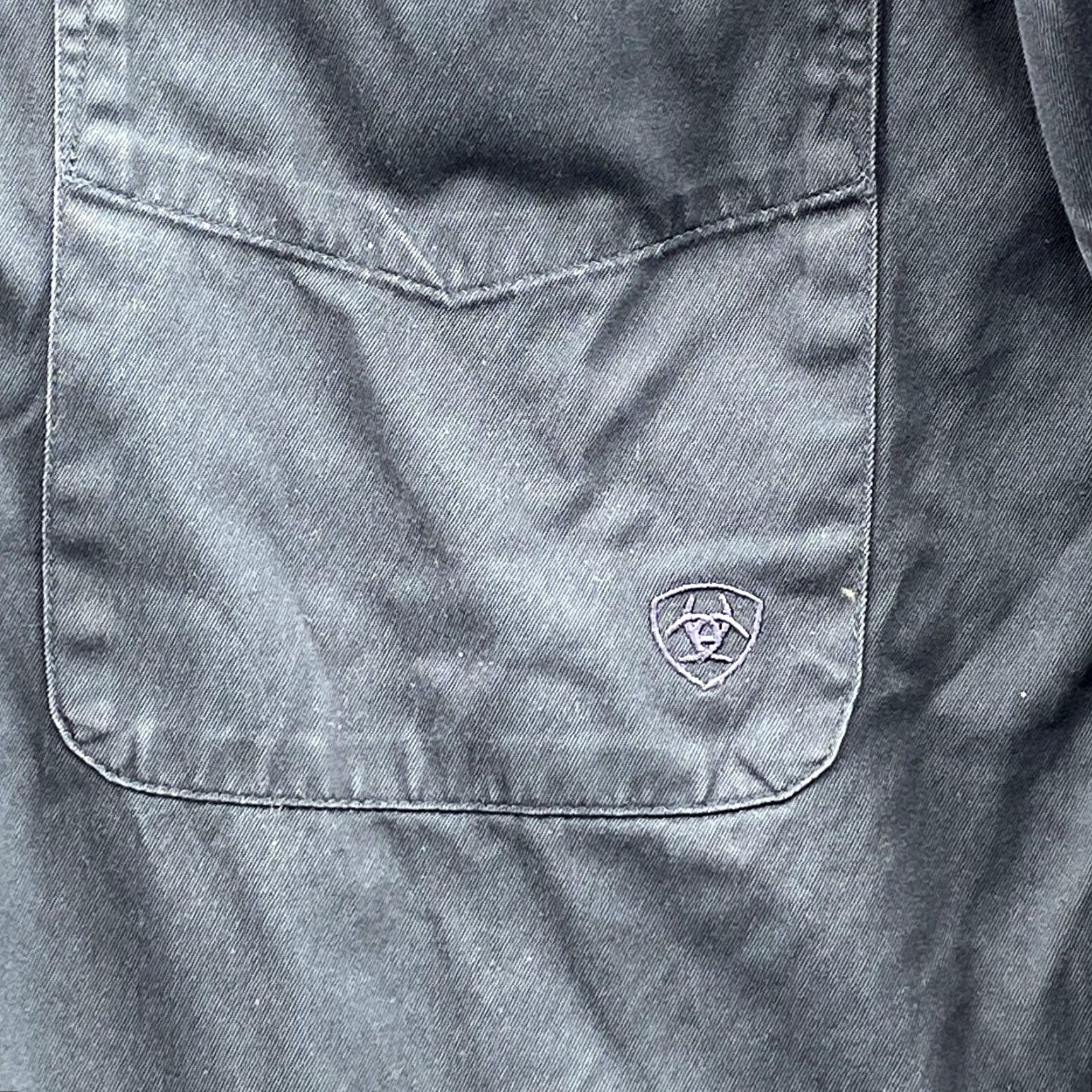 Ariat Ariat Shirt Men's Medium Navy Thick Cotton Western Outdoor Cowboy Workwear 90's Size US M / EU 48-50 / 2 - 5 Thumbnail