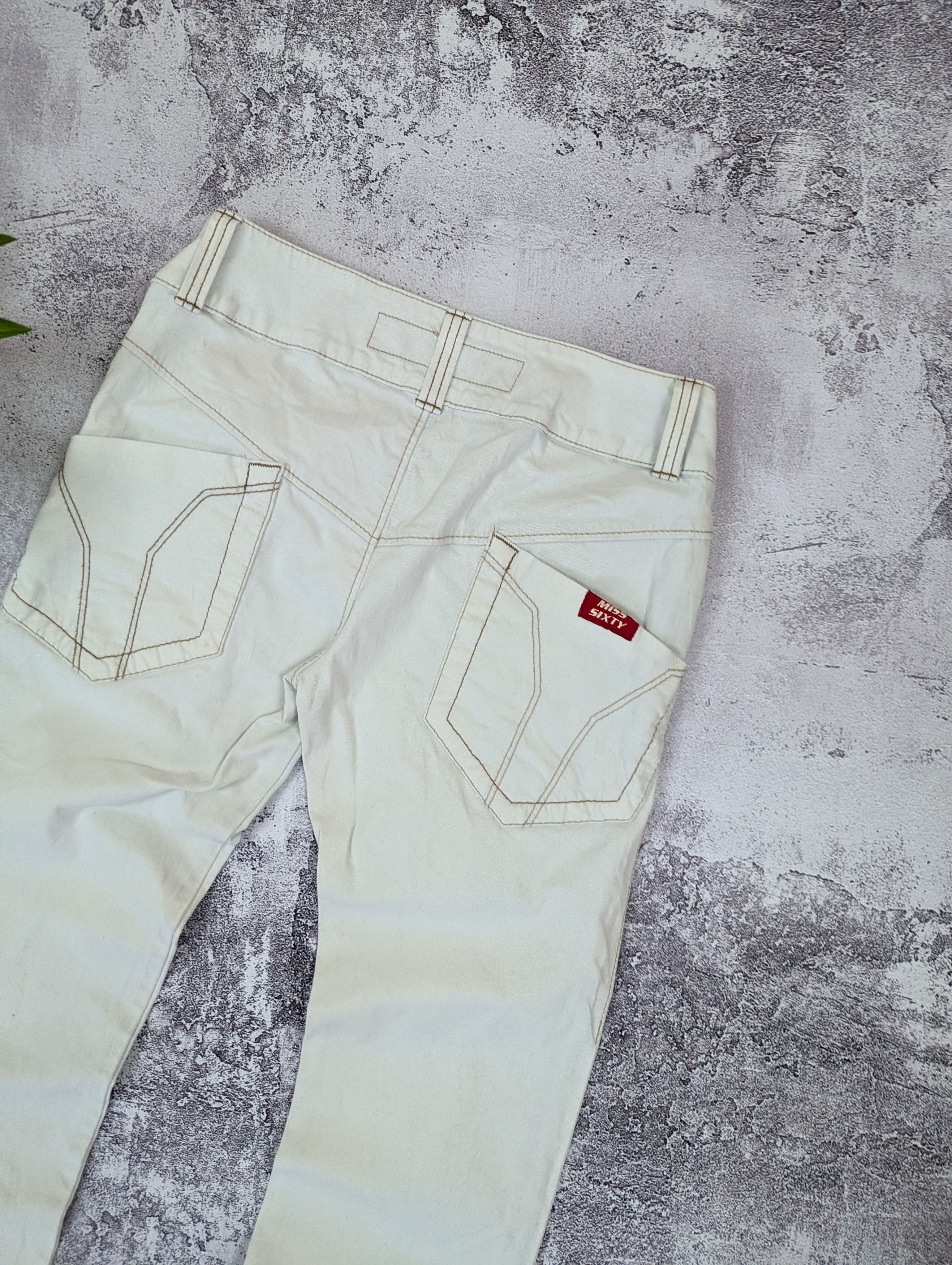 Miss Sixty Miss Sixty Y2K White Avant Garde Jeans W30 L33 Size 30" / US 8 / IT 44 - 14 Thumbnail