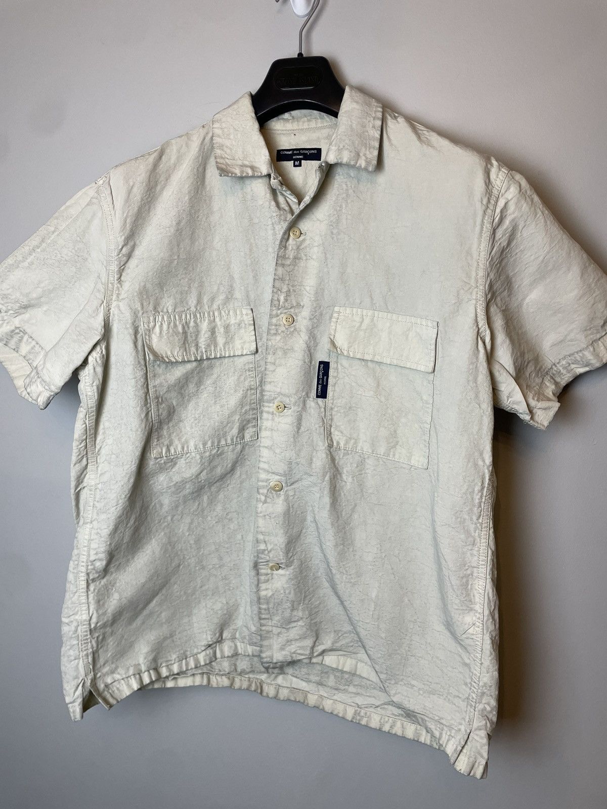 Comme des Garcons Comme Des Garcons Homme Camp Collar Button Up Shirt Size US M / EU 48-50 / 2 - 1 Thumbnail