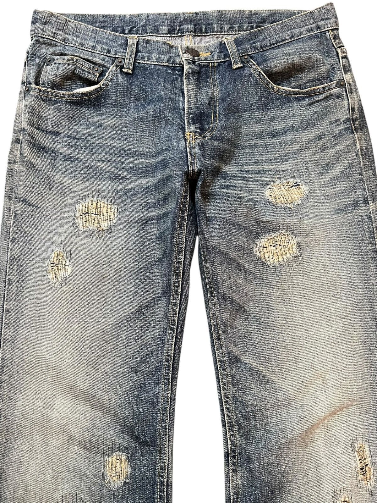 20471120 Vintage 291295 Homme Flare Grunge Distressed Denim Size US 32 / EU 48 - 2 Thumbnail