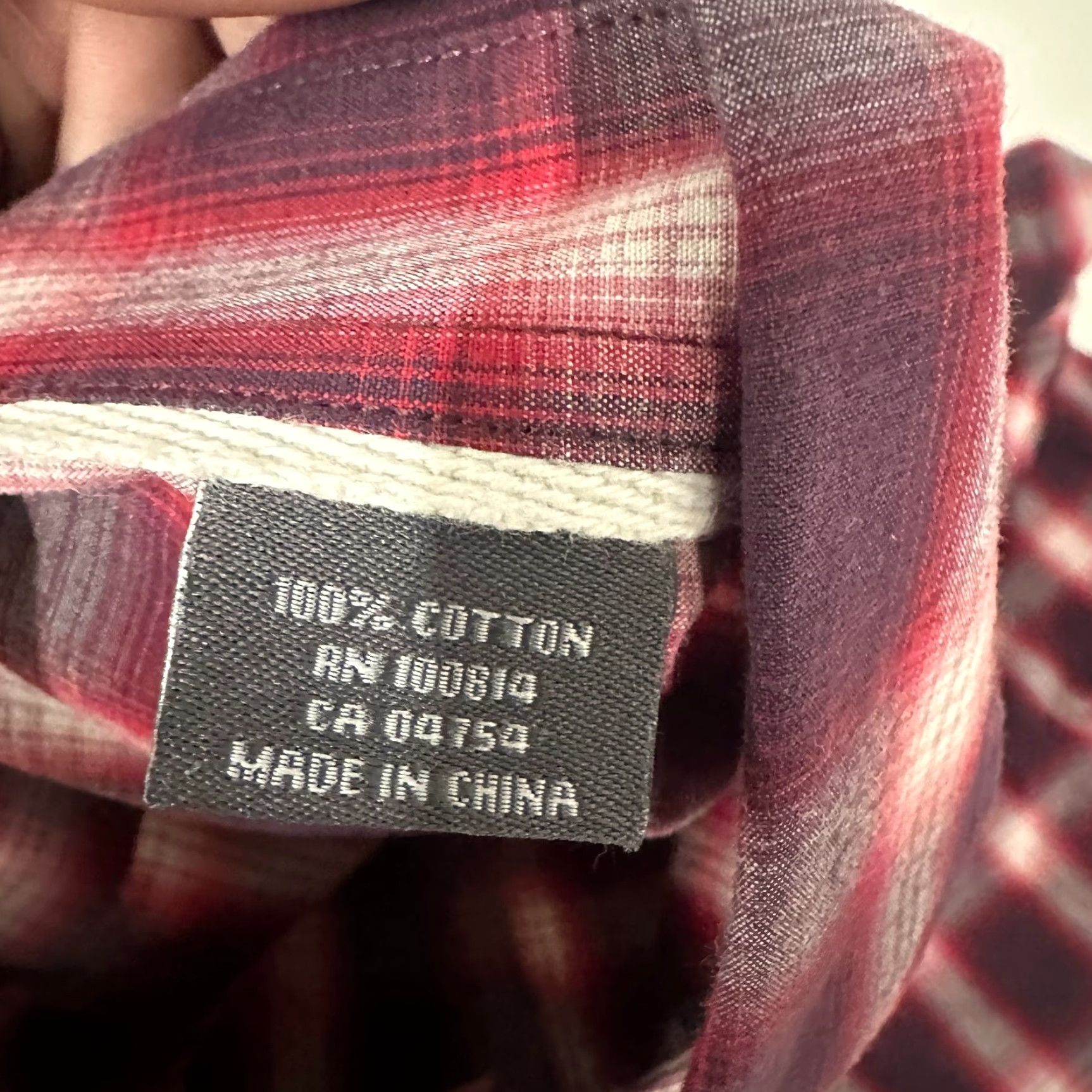 Ben Sherman Ben Sherman Button Shirt Mens Large Red Plectrum Long Sleeve Western Shirt Size US L / EU 52-54 / 3 - 6 Thumbnail