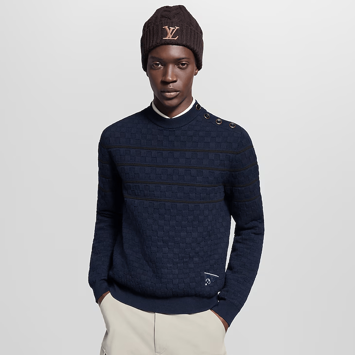 Louis Vuitton Damier Stripes Jumper Size US XXL / EU 58 / 5 - 2 Thumbnail