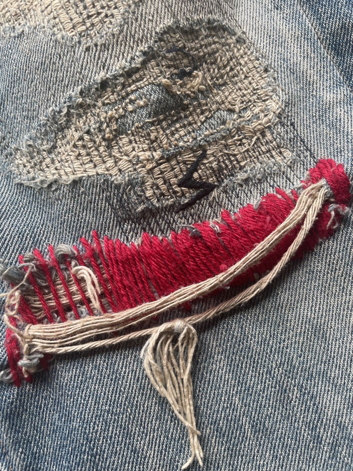 Undercover undercover aw04 68 red yarn denim Size US 32 / EU 48 - 6 Thumbnail