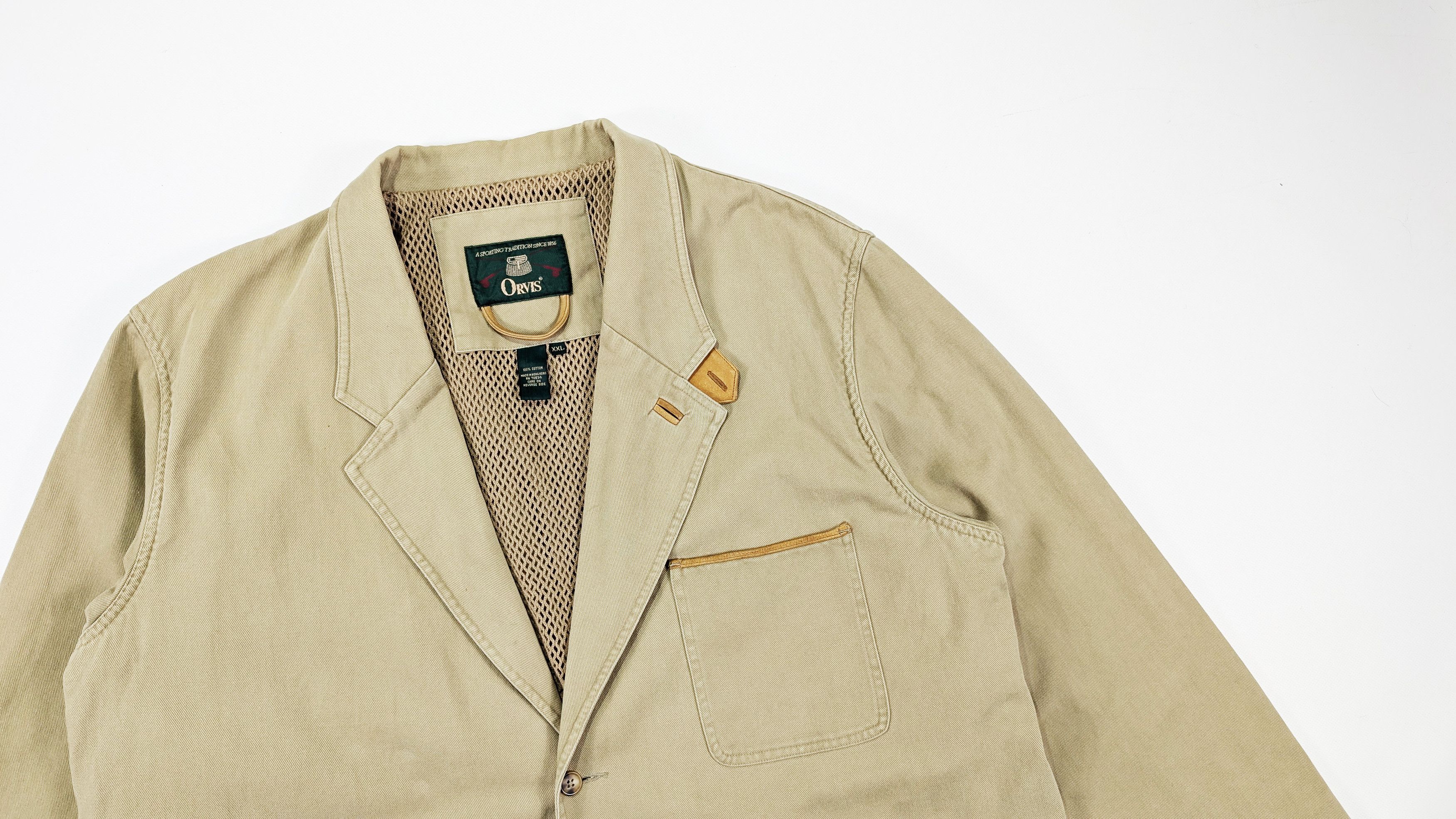 Orvis Orvis Zambezi Leather Elbow Patch Cotton Blazer Jacket Size US XXL / EU 58 / 5 - 2 Thumbnail