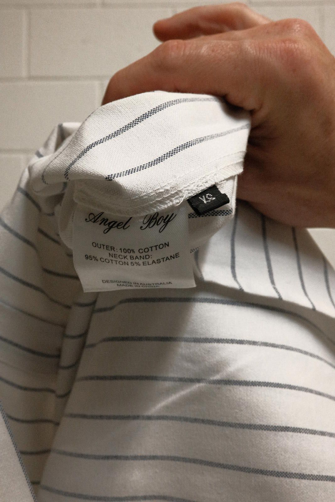 Other Angel Boy XS White and Black Striped Button-Up Shirt Size US XS / EU 42 / 0 - 4 Thumbnail