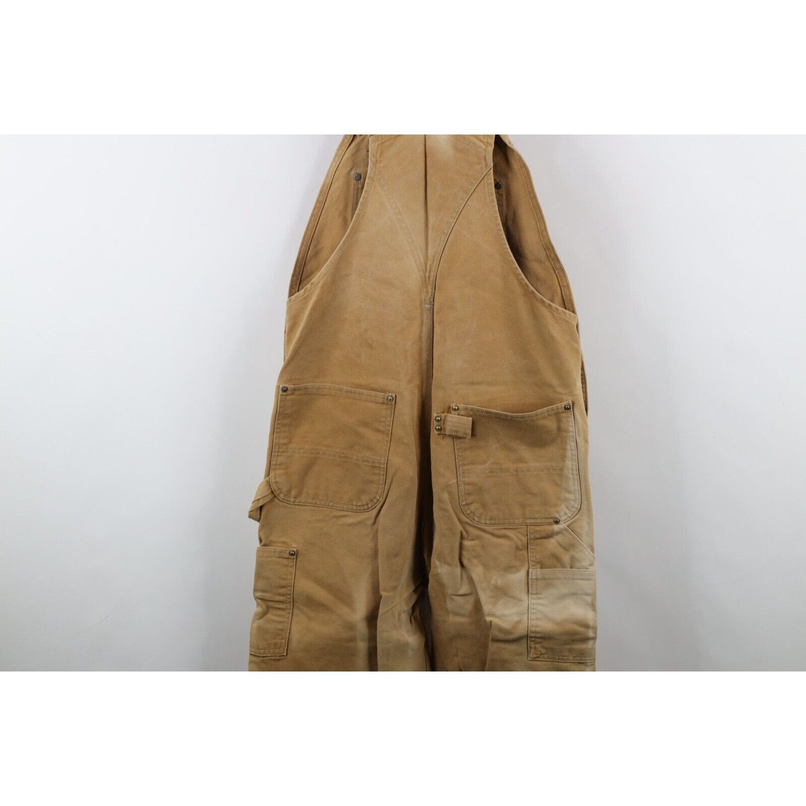 Carhartt × Vintage Vintage 90s Carhartt Distressed Double Knee Canvas Overalls Size US 34 / EU 50 - 15 Thumbnail