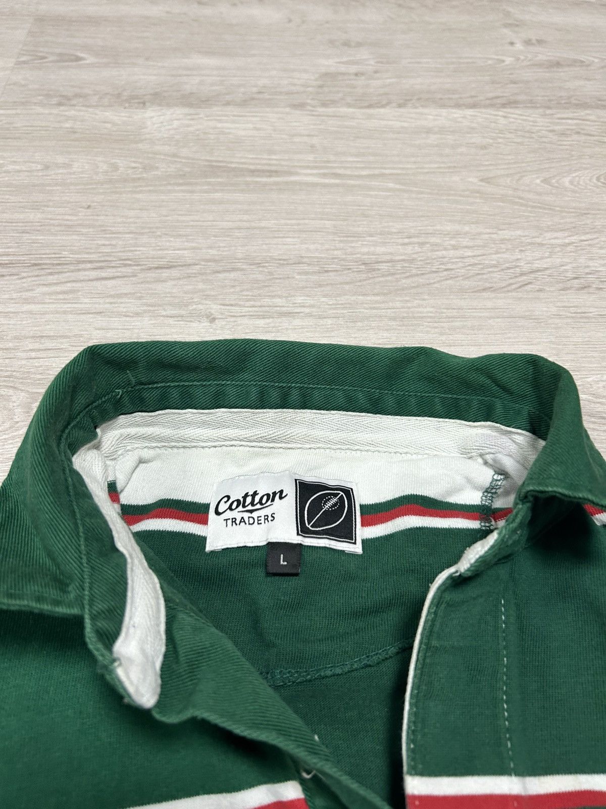 Cotton Traders Vintage Polo Rugby Jersey Cotton Traders Leicester Tigers Size US L / EU 52-54 / 3 - 3 Thumbnail