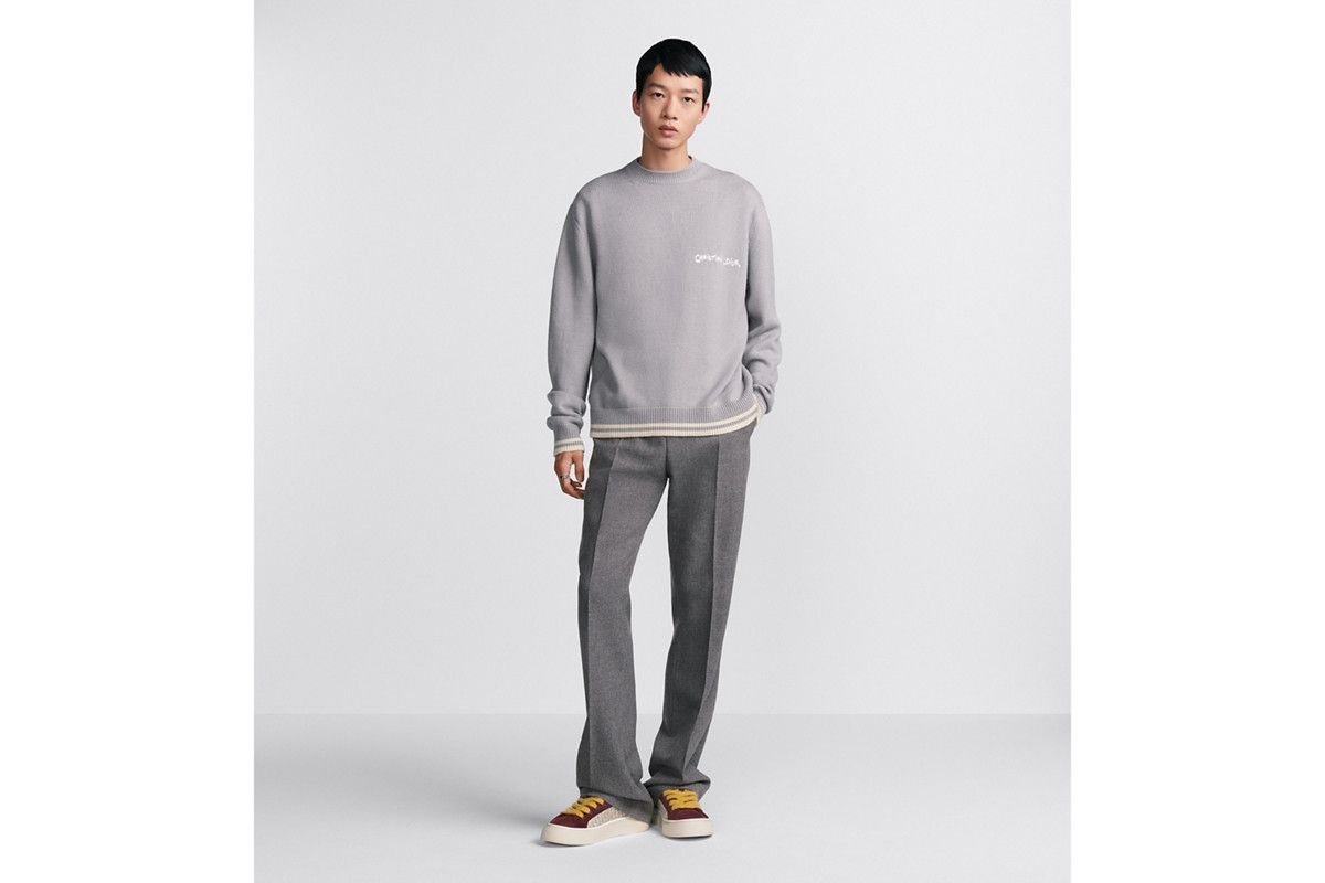 Dior o1bcso1str0226 Tag Sweater in Grey Size US S / EU 44-46 / 1 - 5 Thumbnail