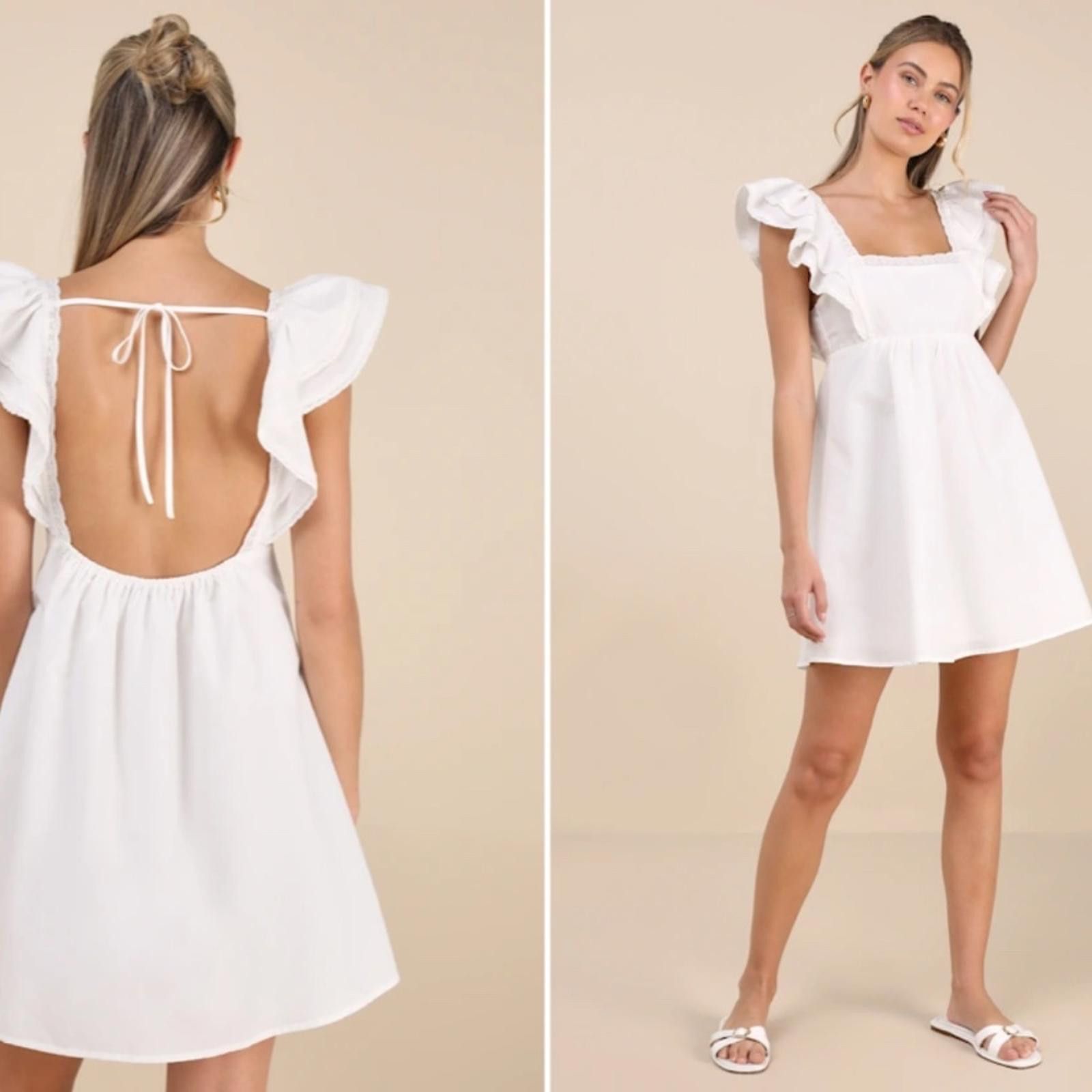 Lulus LULU's Bachelorette Bridal Shower Honeymoon Casual Babydoll Size M / US 6-8 / IT 42-44 - 5 Thumbnail