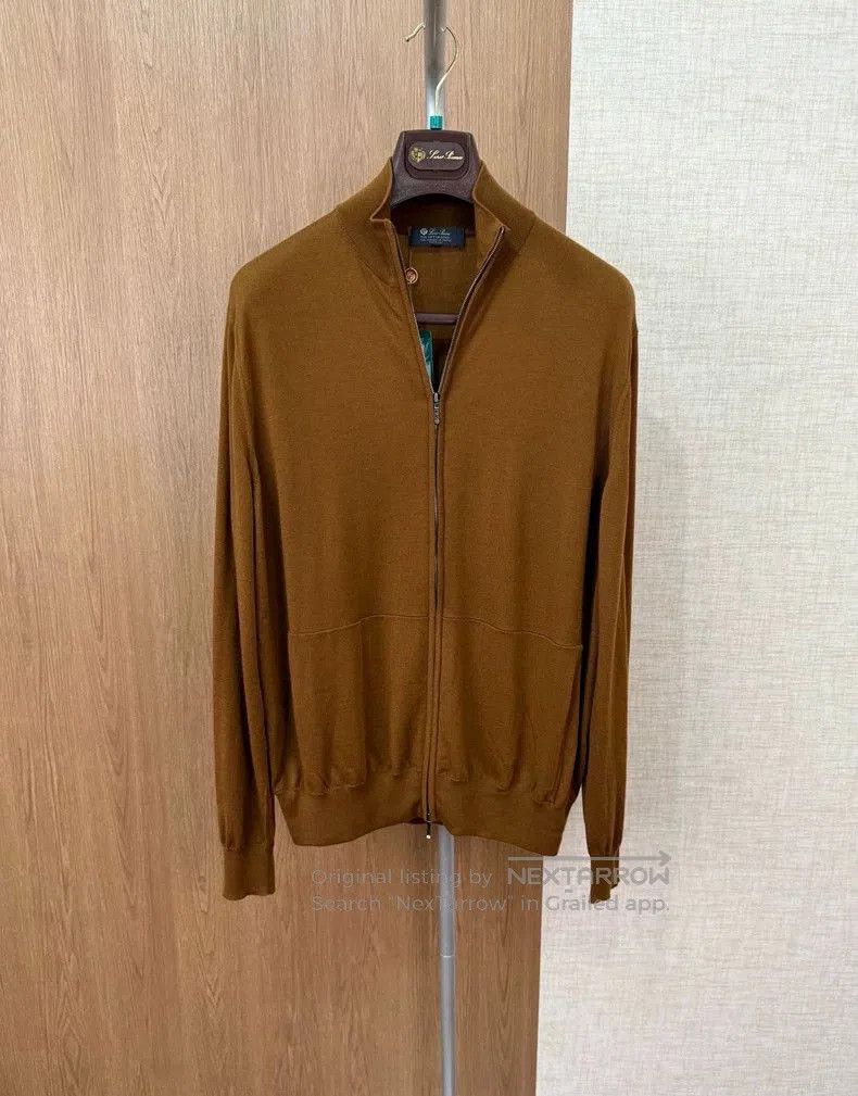 Loro Piana GOK 12 Micron Zip Knit Sweater.