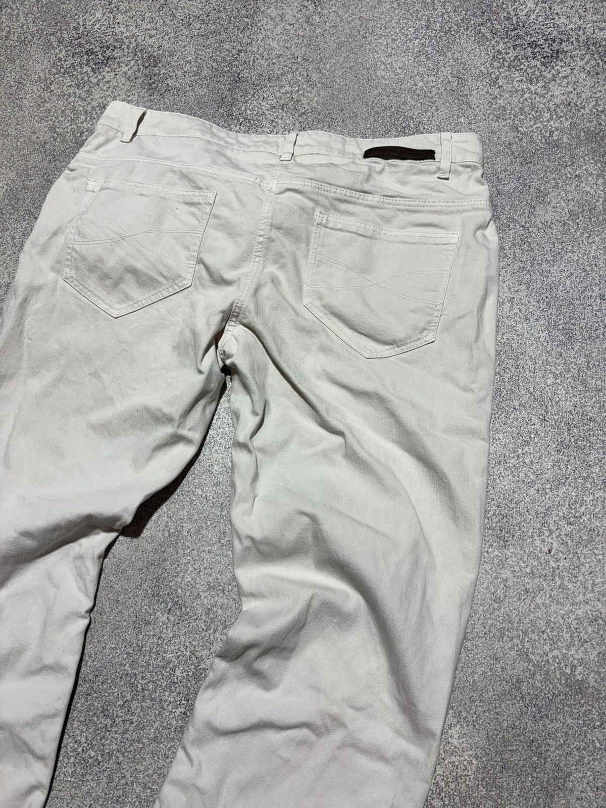 Brunello Cucinelli Brunello Cucinelli White Leg Jeans Trousers Low Waist IT46 Size 32" / US 10 / IT 46 - 2 Thumbnail