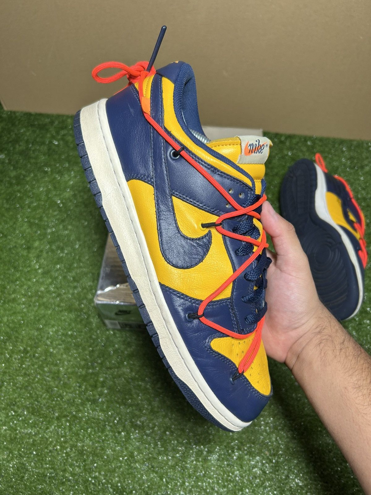 Nike × Off-White Nike dunk low Offwhite University Red Size US 11 / EU 44 - 6 Thumbnail