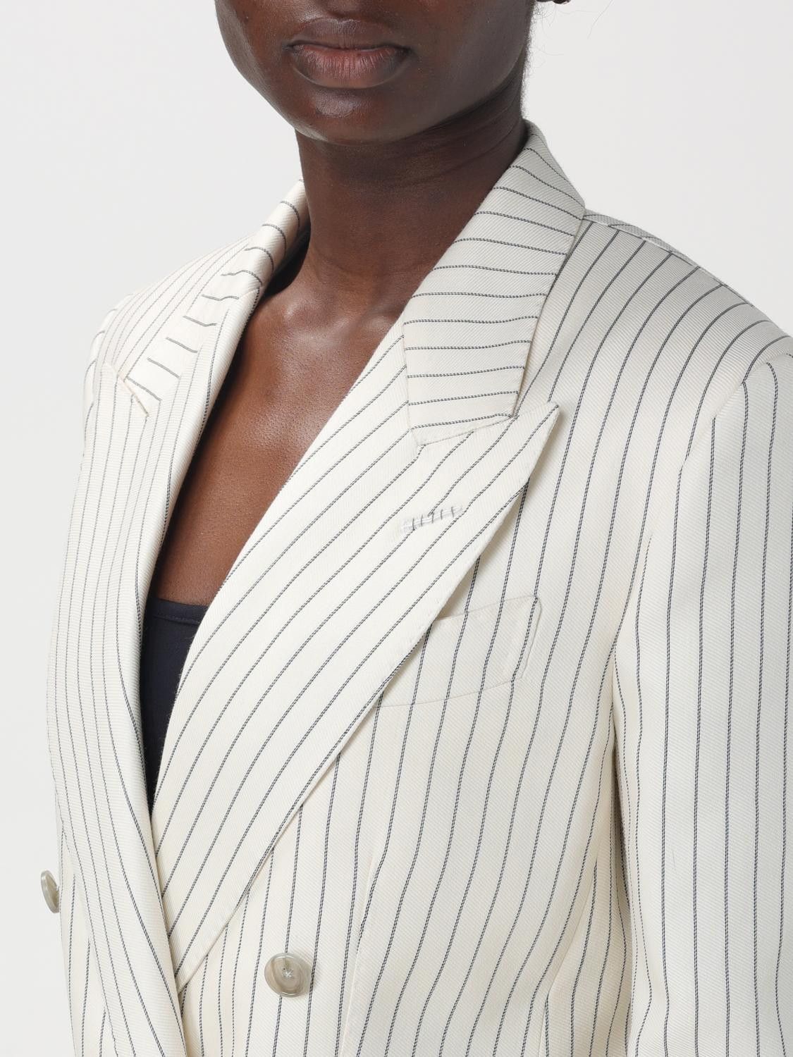 Tom Ford o1w1db10525 GI2971 Double-Breasted Jacket in White Size XS / US 0-2 / IT 36-38 - 5 Thumbnail
