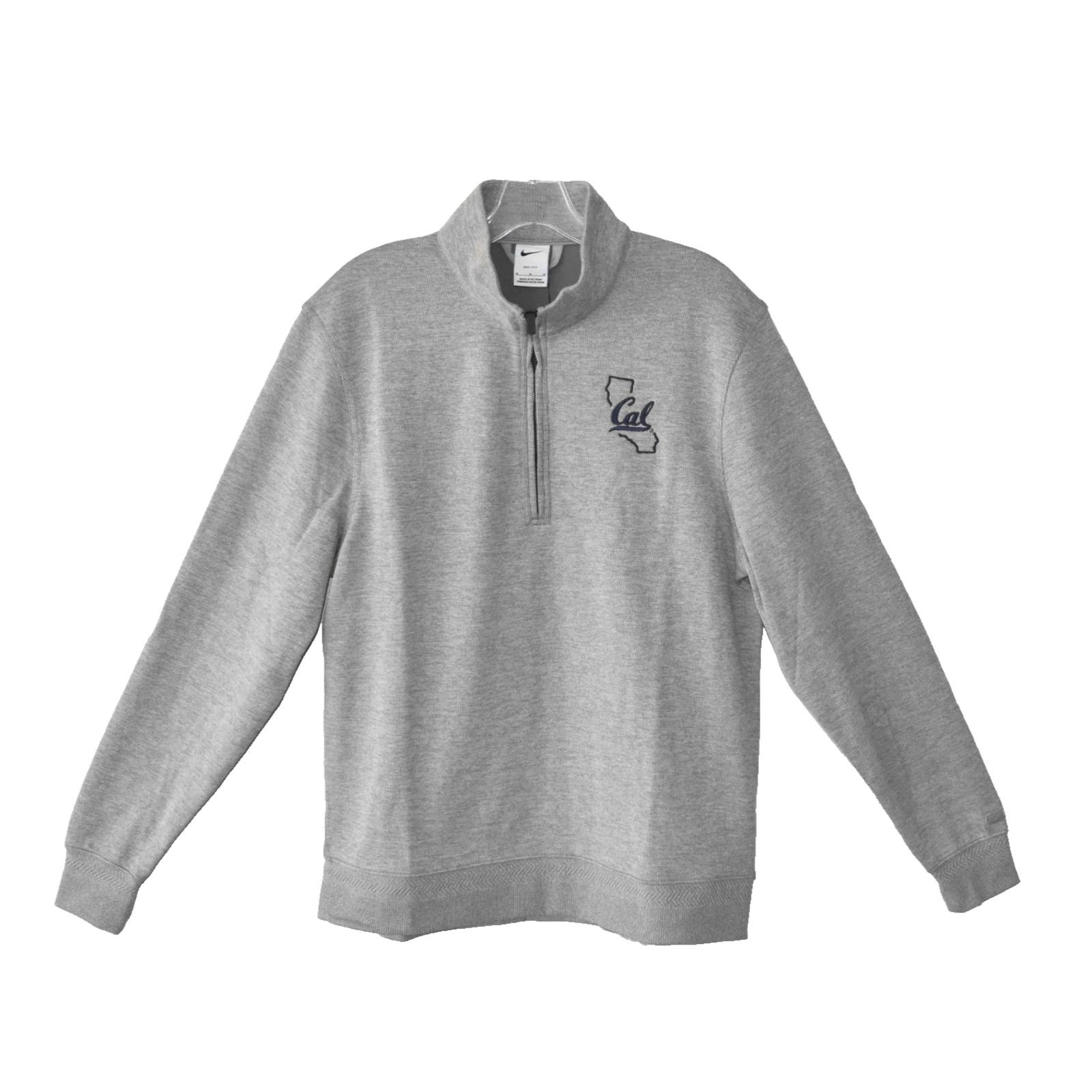 Nike NIKE Heather Cal Embroidered Half Zip Sweatshirt Sz M $105 Size US M / EU 48-50 / 2 - 1 Thumbnail