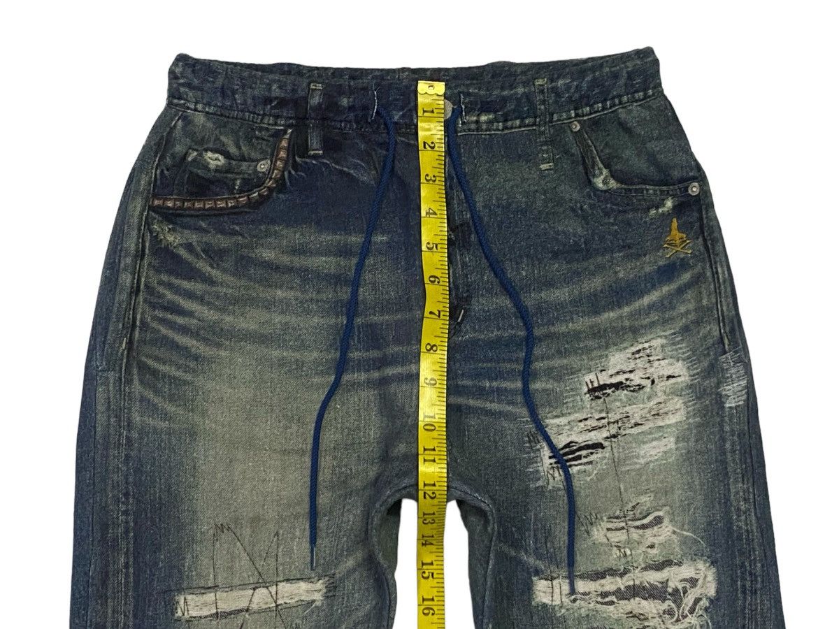 Hysteric Glamour Hysteric Glamour Distress Ripped Style Printed Jogger Pants Size US 30 / EU 46 - 5 Thumbnail
