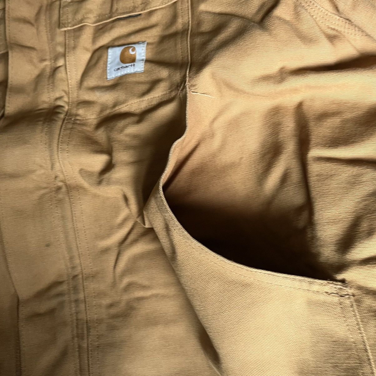 Carhartt × Vintage Vintage 90s Carhartt Tan Quilted Chore Arctic Jacket Canvas Size US XXL / EU 58 / 5 - 6 Thumbnail
