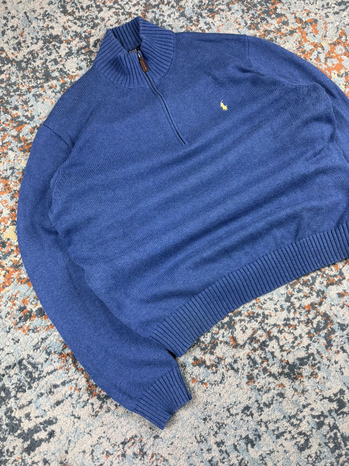 Polo Ralph Lauren × Vintage Vintage Y2K Polo Ralph Lauren 1/4 quarter zip sweater knit Size US XL / EU 56 / 4 - 2 Thumbnail