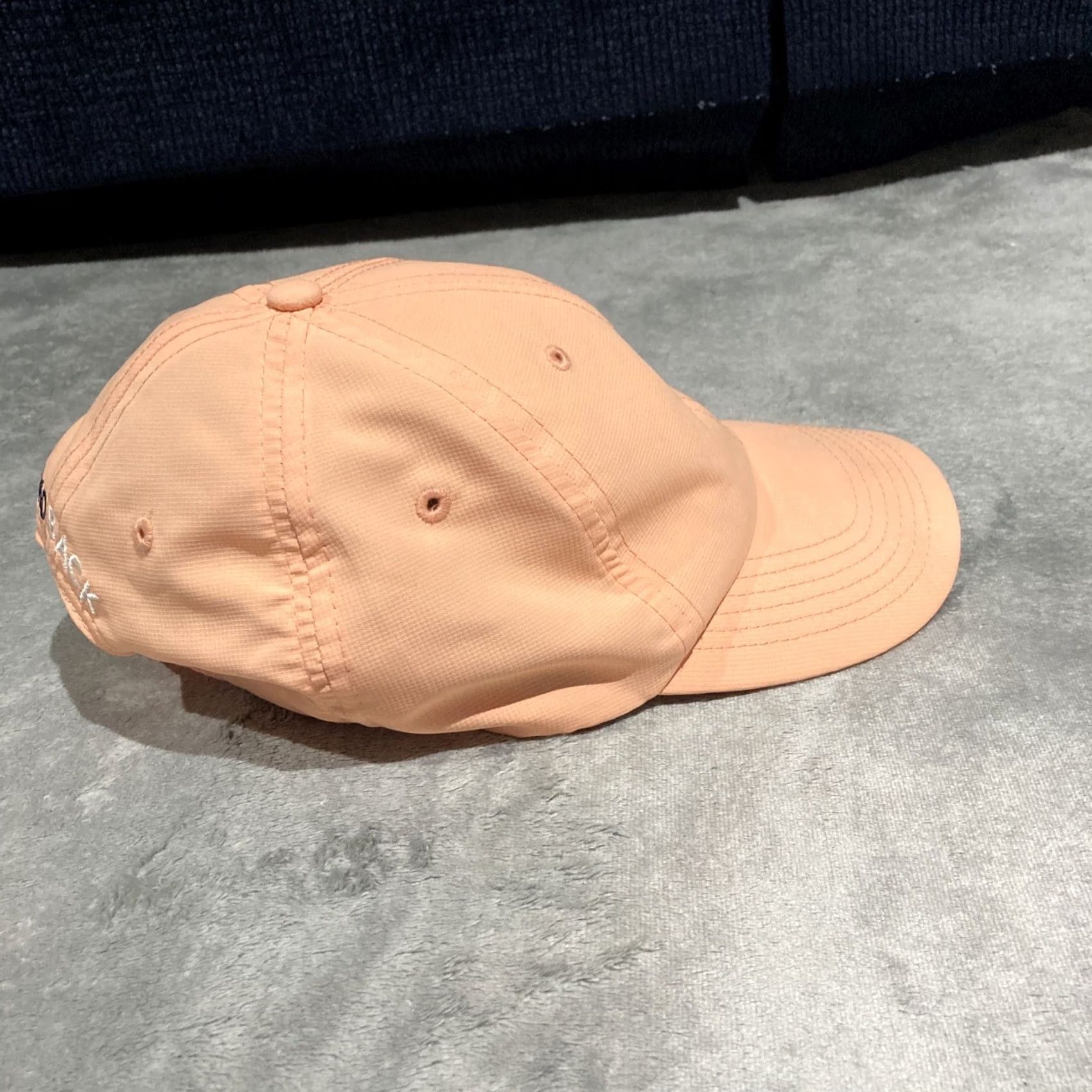 Logo 7 Rhoback The Poly Activewear Logo Canvas Baseball Hat Cap Discontinued Peach Adjustable Unisex Adults Summer Winter Spring Fall Size ONE SIZE - 5 Thumbnail