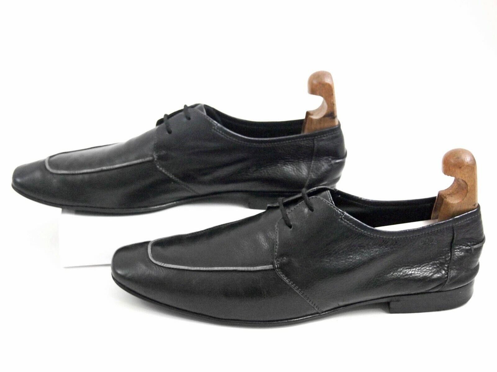 Hugo Boss Hugo Boss Derby Oxfords Black Leather Mens EU 43.5 US 10.5 Size US 10.5 / EU 43-44 - 4 Thumbnail