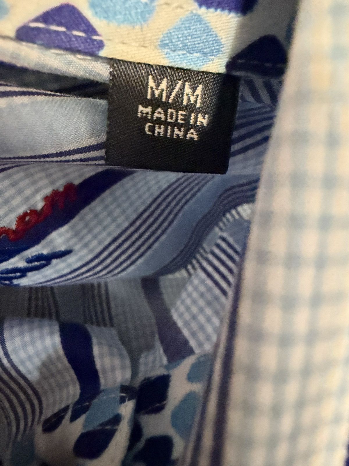 Robert Graham Robert Graham Blue/White Stripe Flip Cuff Shirt Sz M Size US M / EU 48-50 / 2 - 3 Thumbnail