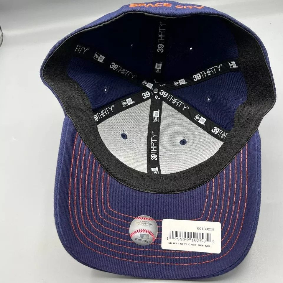New Era Houston Astros Hat Men M-L 39Thirty New Era Stretch Fitted Size ONE SIZE - 7 Thumbnail