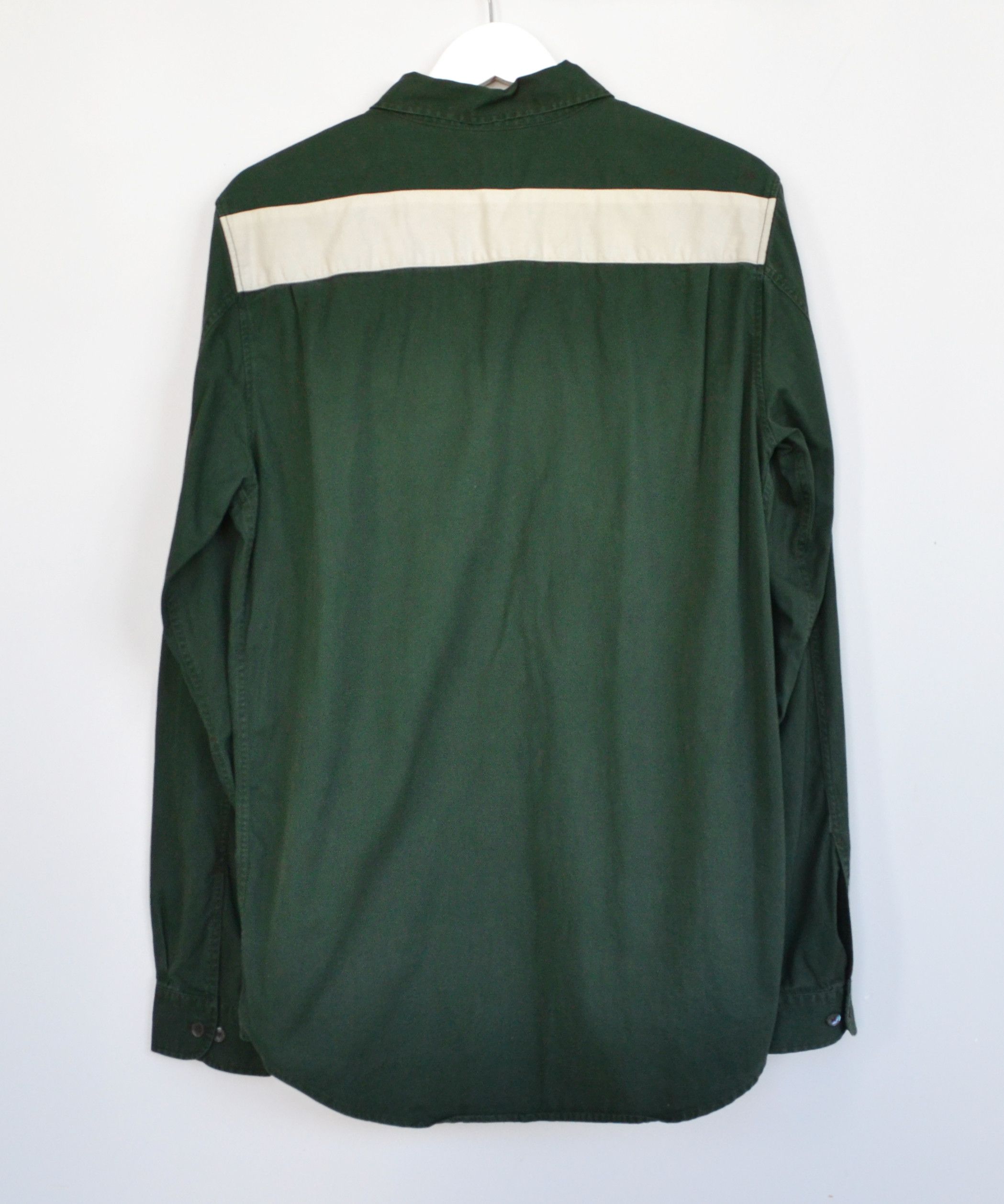 Helmut Lang HELMUT LANG Shirt Long Sleeve 1998 White Stripe Cotton Size US M / EU 48-50 / 2 - 2 Thumbnail