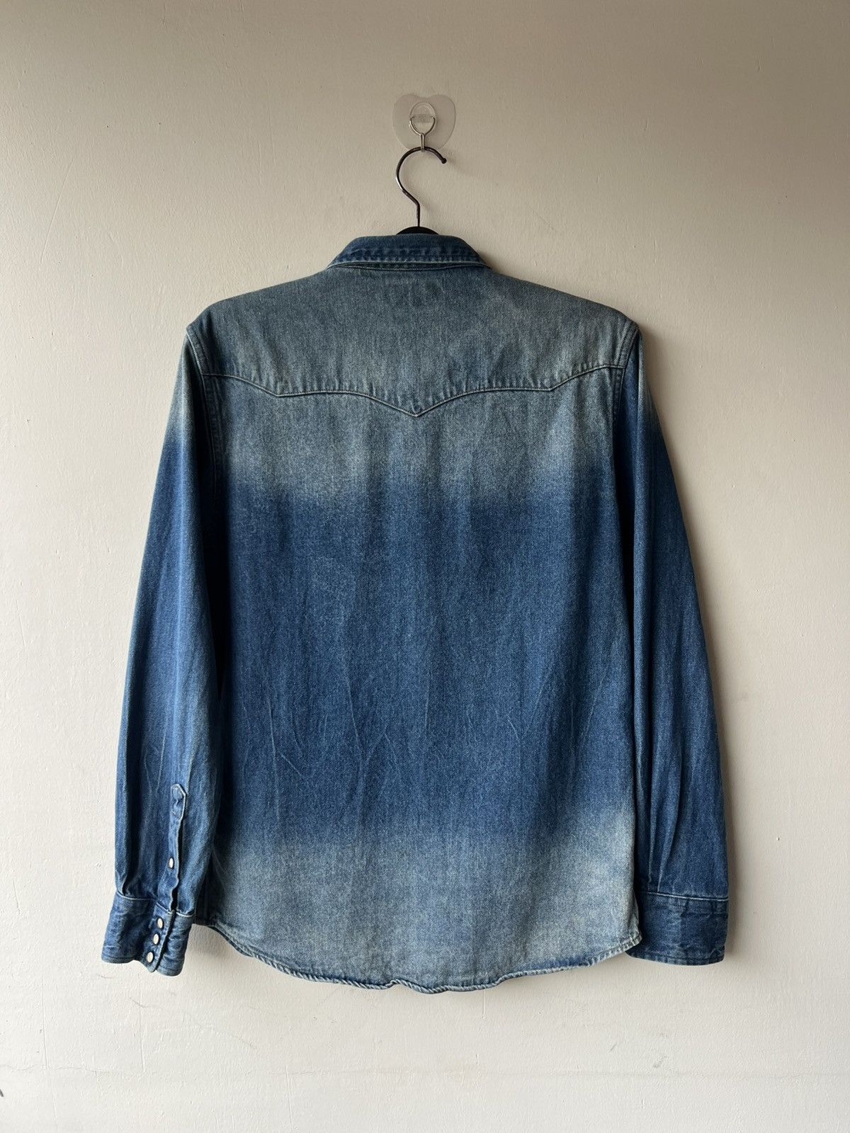 RRL Ralph Lauren RRL Mud Denim Western Shirt Size US L / EU 52-54 / 3 - 3 Thumbnail