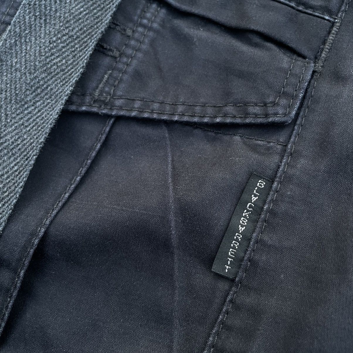 Black Barrett NEIL BARRET BY BLACK BARETT 7 POCKETS UTILITY CARGO PANTS Size US 31 - 12 Thumbnail