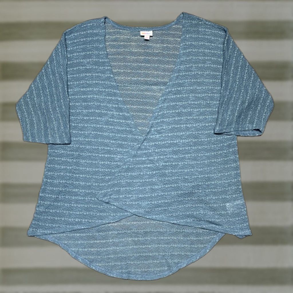 Vintage LULAROE Cardigan Teal Open Shrug 3/4 Sleeve Sweater Women Size S Size S / US 4 / IT 40 - 1 Thumbnail