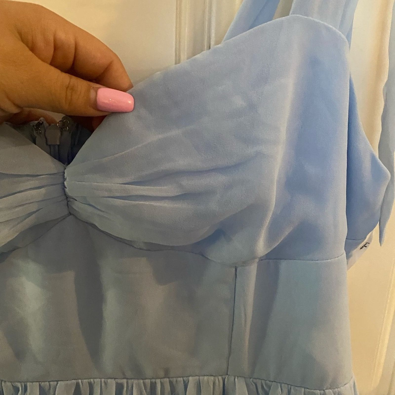 Other Lulus Radiant Charisma Light Blue Chiffon Maxi Dress XL Size XL / US 12-14 / IT 48-50 - 6 Thumbnail