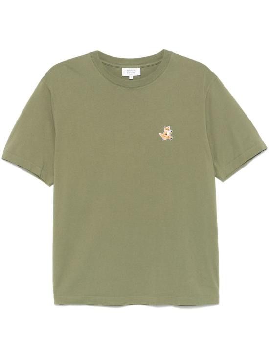 Maison Kitsune MAISON KITSUNE Men T-Shirts MM00125 KJ00080079 Green Size US M / EU 48-50 / 2 - 1 Thumbnail